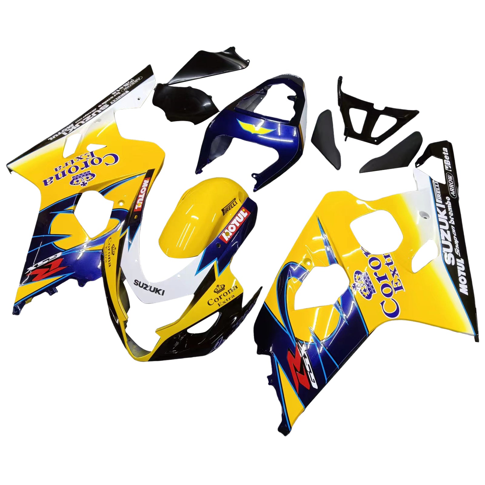 Fairings 2004-2005 Suzuki GSXR 600 750 Yellow Blue Corona GSXR