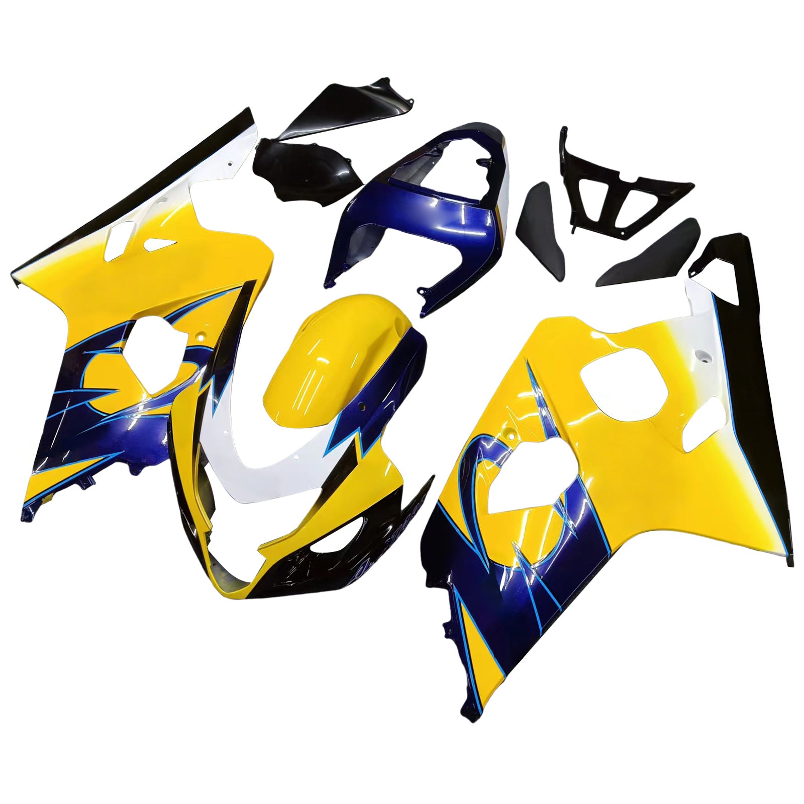 Fairings 2004-2005 Suzuki GSXR 600 750 Yellow Blue Corona GSXR