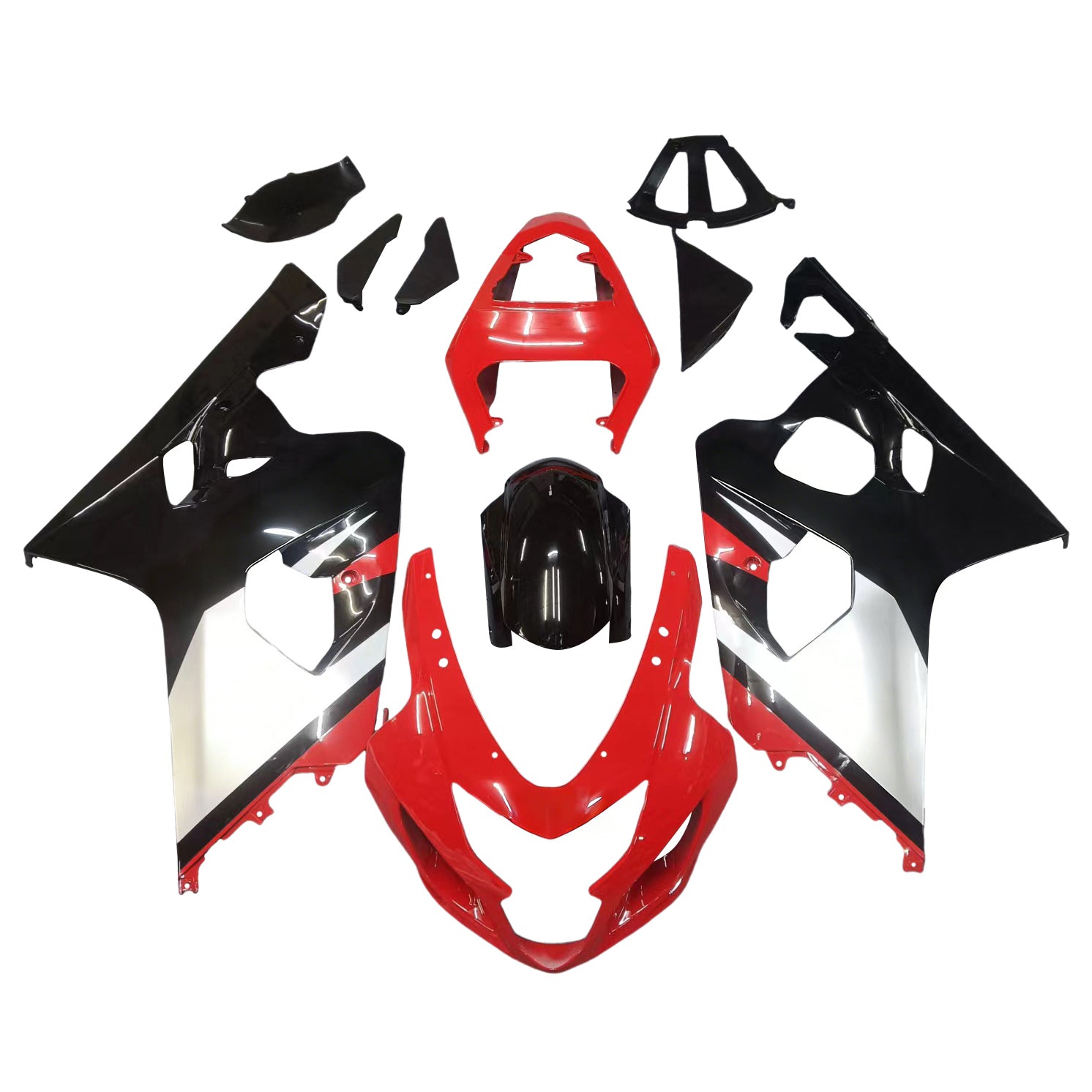 Fairings 2004-2005 Suzuki GSXR 600 750 Red & Black GSXR  Generic