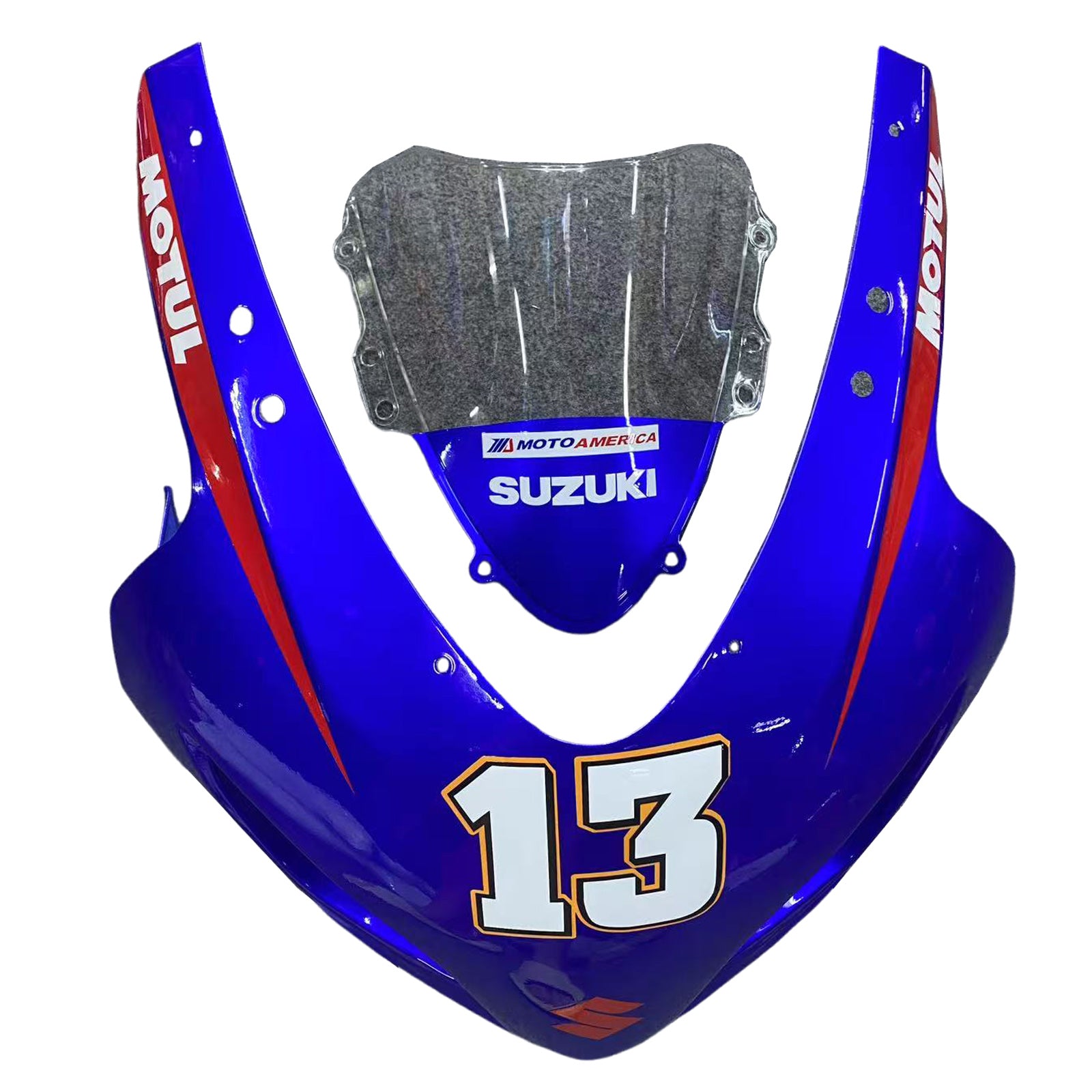 Carenados 2004-2005 Suzuki GSXR 600 750 Blanco y Rojo Lucky Strike Genérico