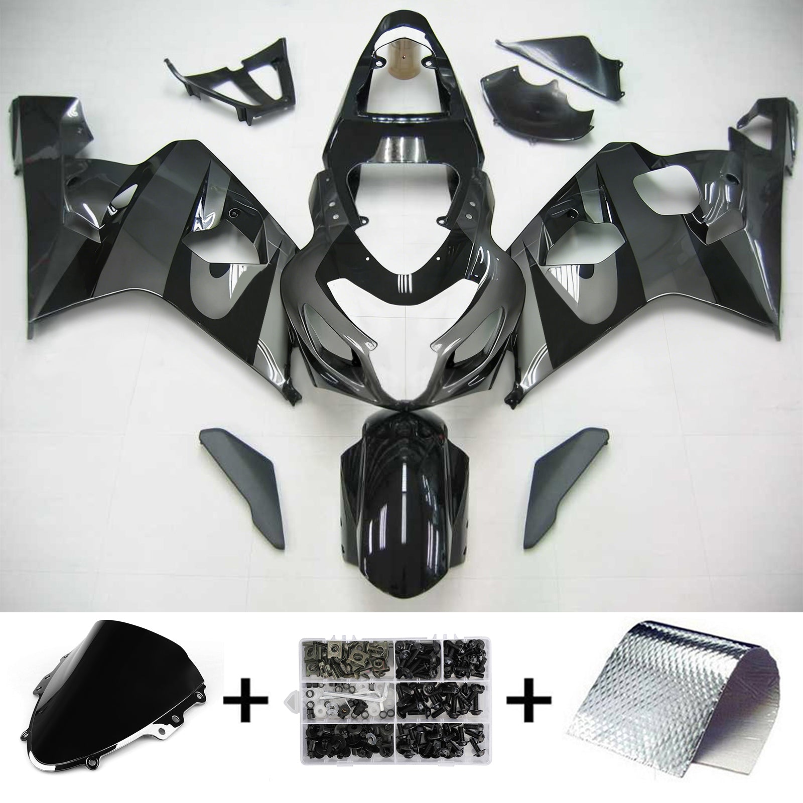 스즈키 GSXR 600/750 2004-2005 페어링 키트 차체 플라스틱 ABS