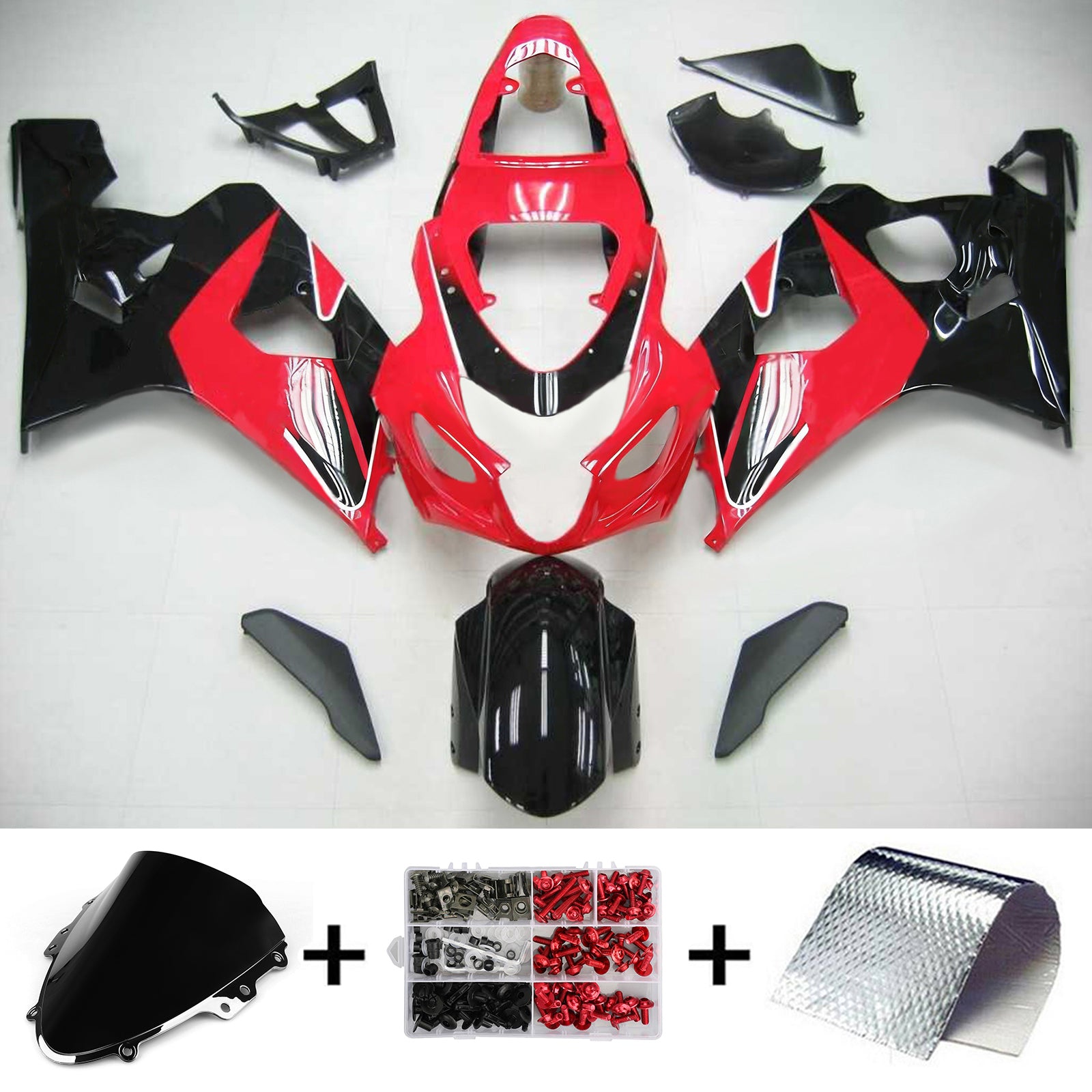 스즈키 GSXR 600/750 2004-2005 페어링 키트 차체 플라스틱 ABS
