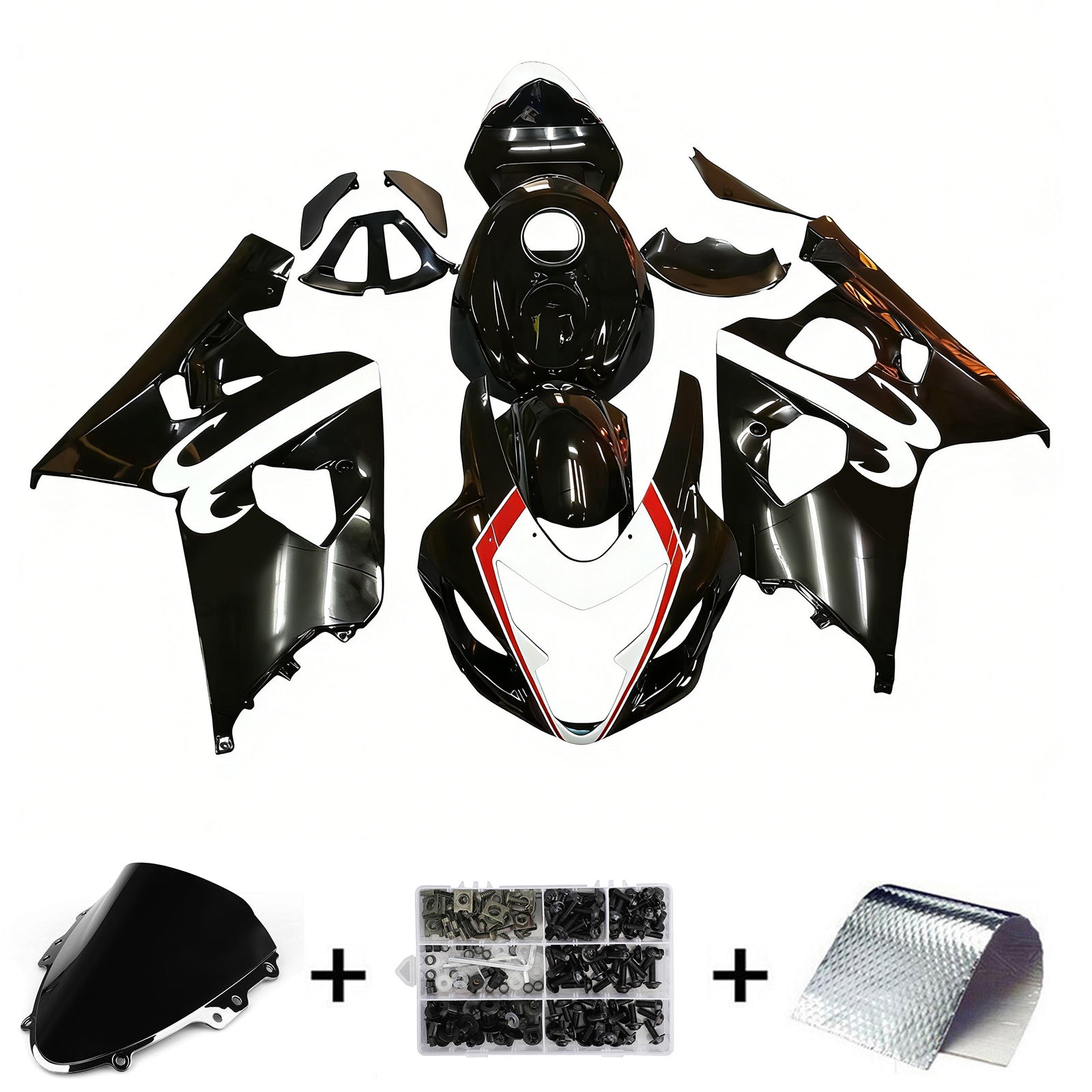 Amotopart Suzuki GSXR 600/750 2004-2005 K4 Fairing Kit Bodywork Plastic ABS