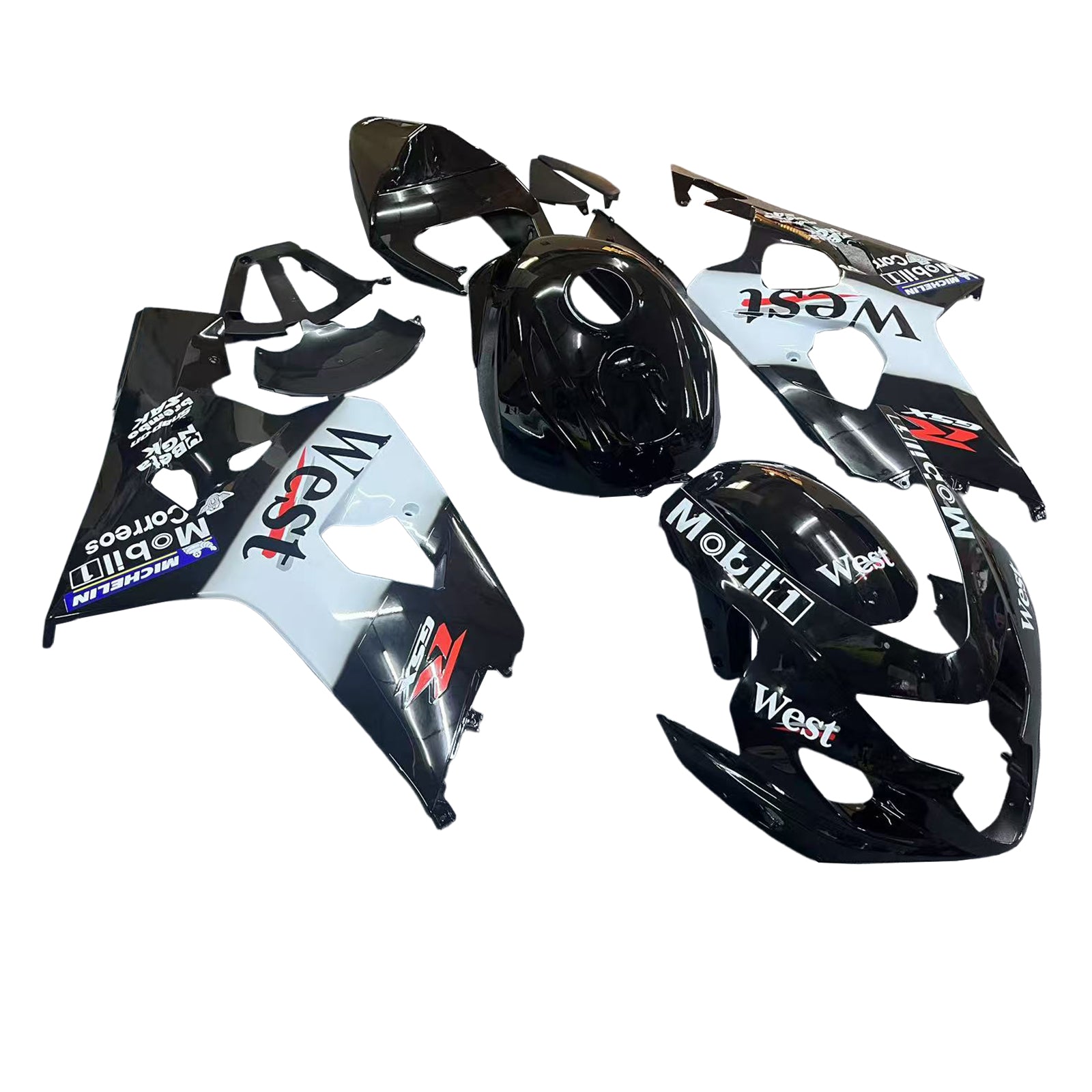 Amotopart Suzuki GSXR 600/750 2004-2005 K4 Fairing Kit Bodywork Plastic ABS