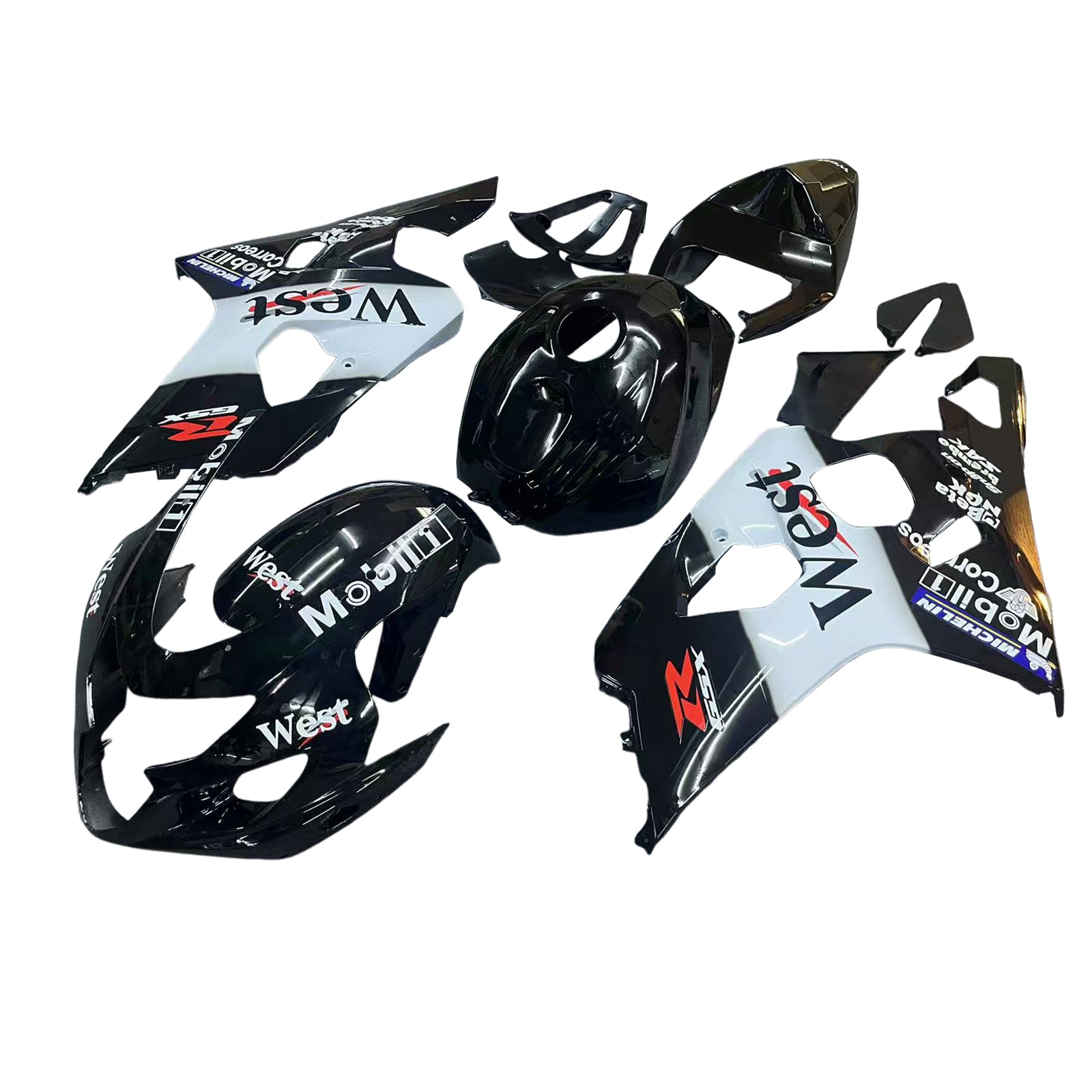 Amotopart Suzuki GSXR 600/750 2004-2005 K4 Fairing Kit Bodywork Plastic ABS