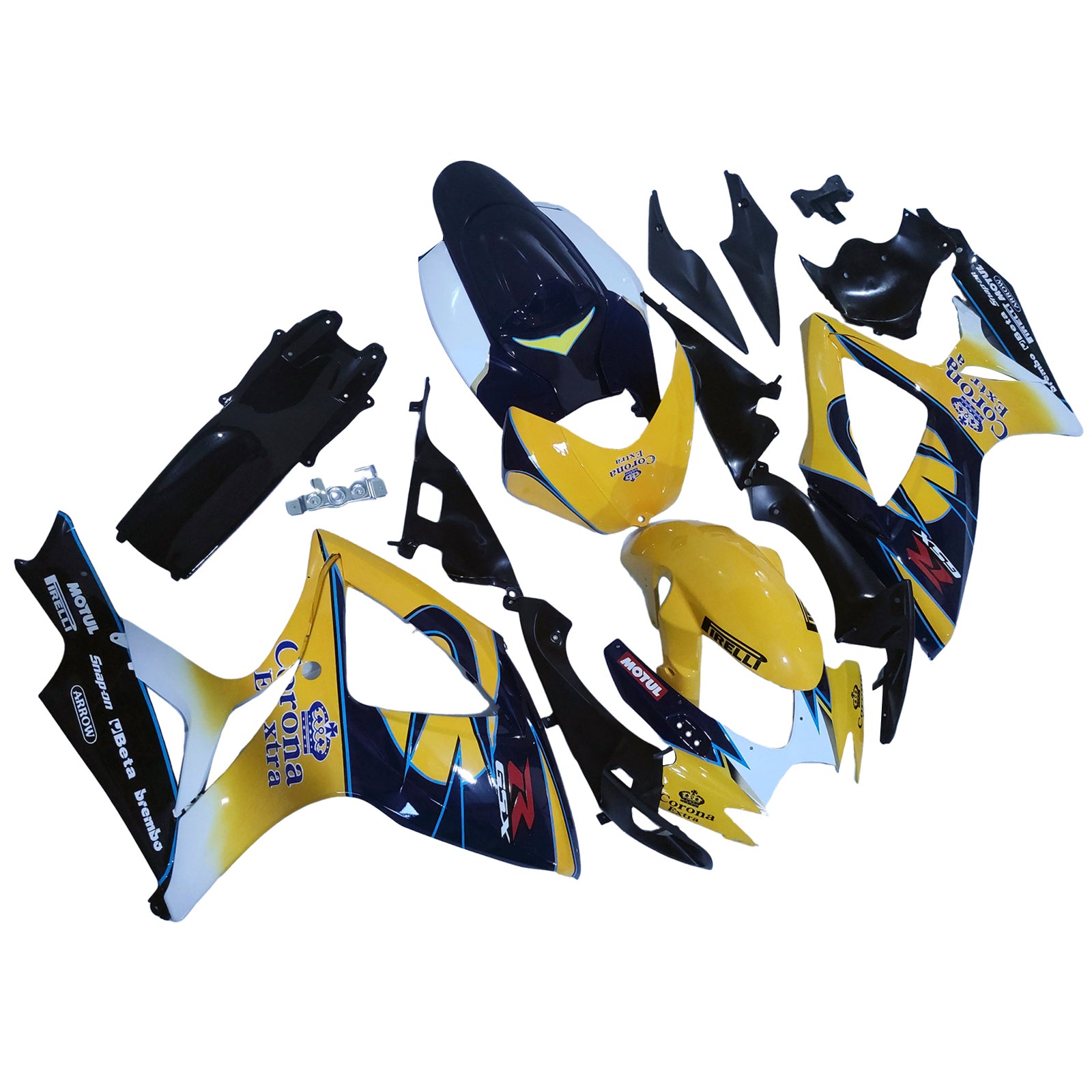 Fairings 2006-2007 Suzuki GSXR 600 750 Yellow Blue Corona GSXR  Generic