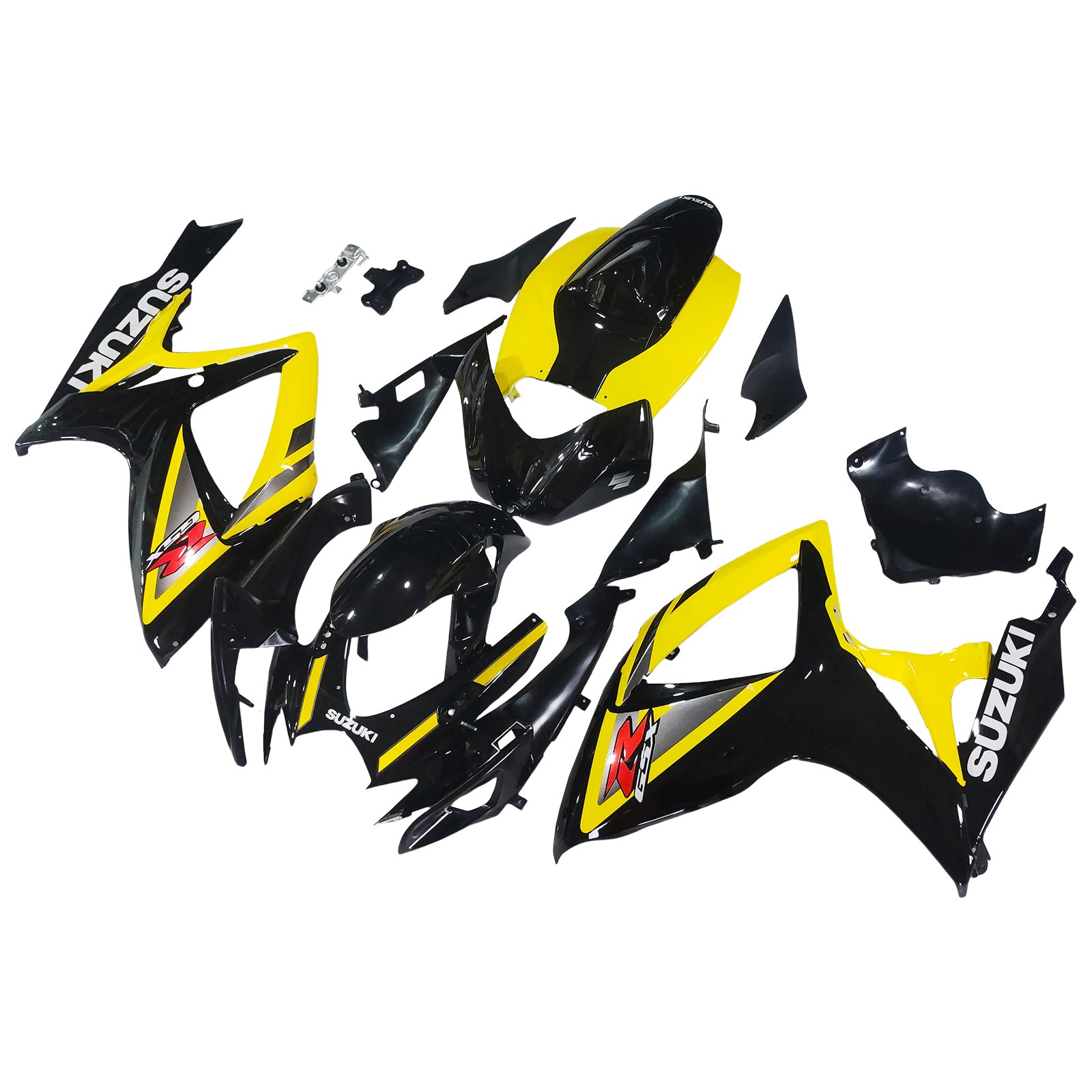 Fairings 2006-2007 Suzuki GSXR 600 750 Black & Yellow GSXR  Generic