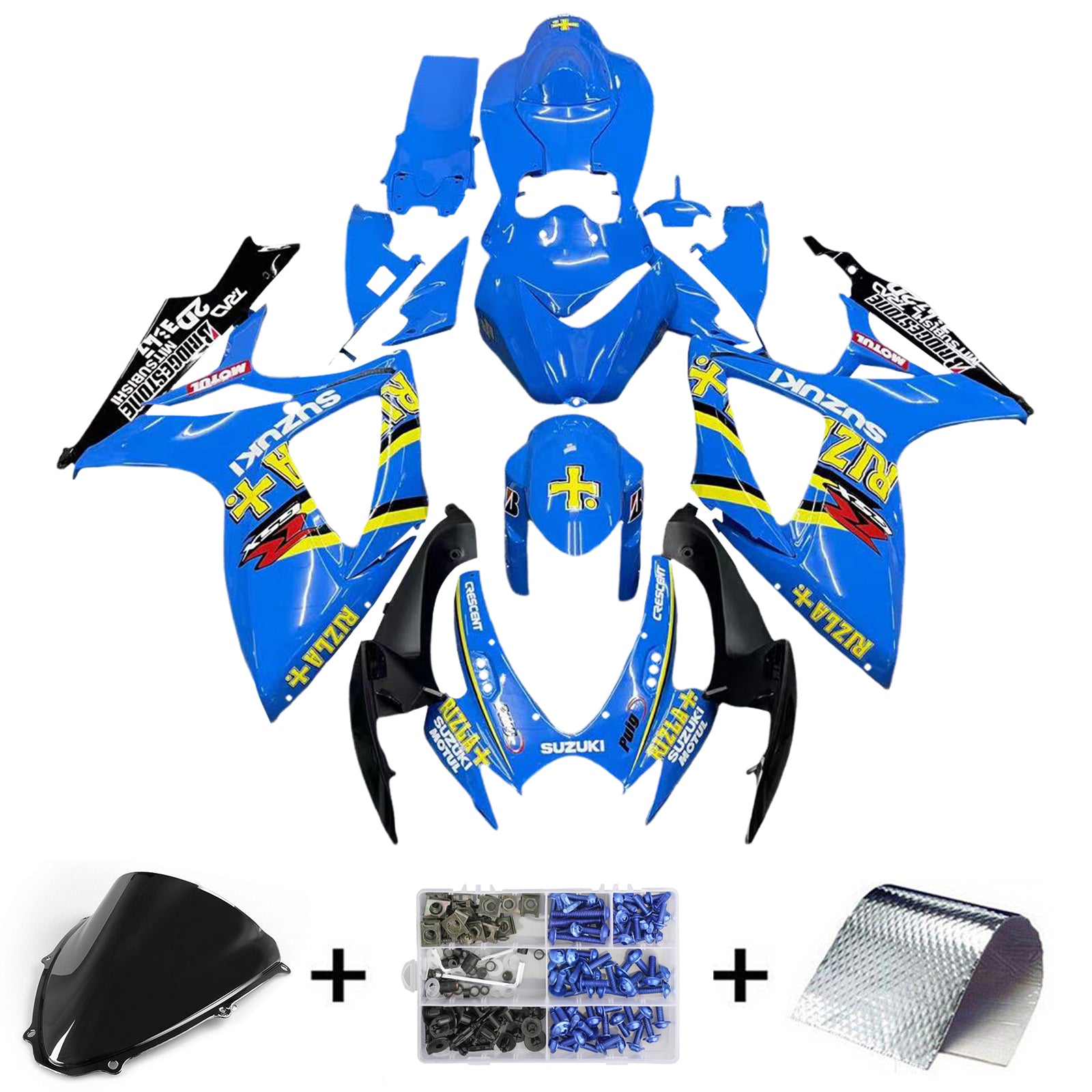 Fairings 2006-2007 Suzuki GSXR 600 750 Blue Rizla  Generic