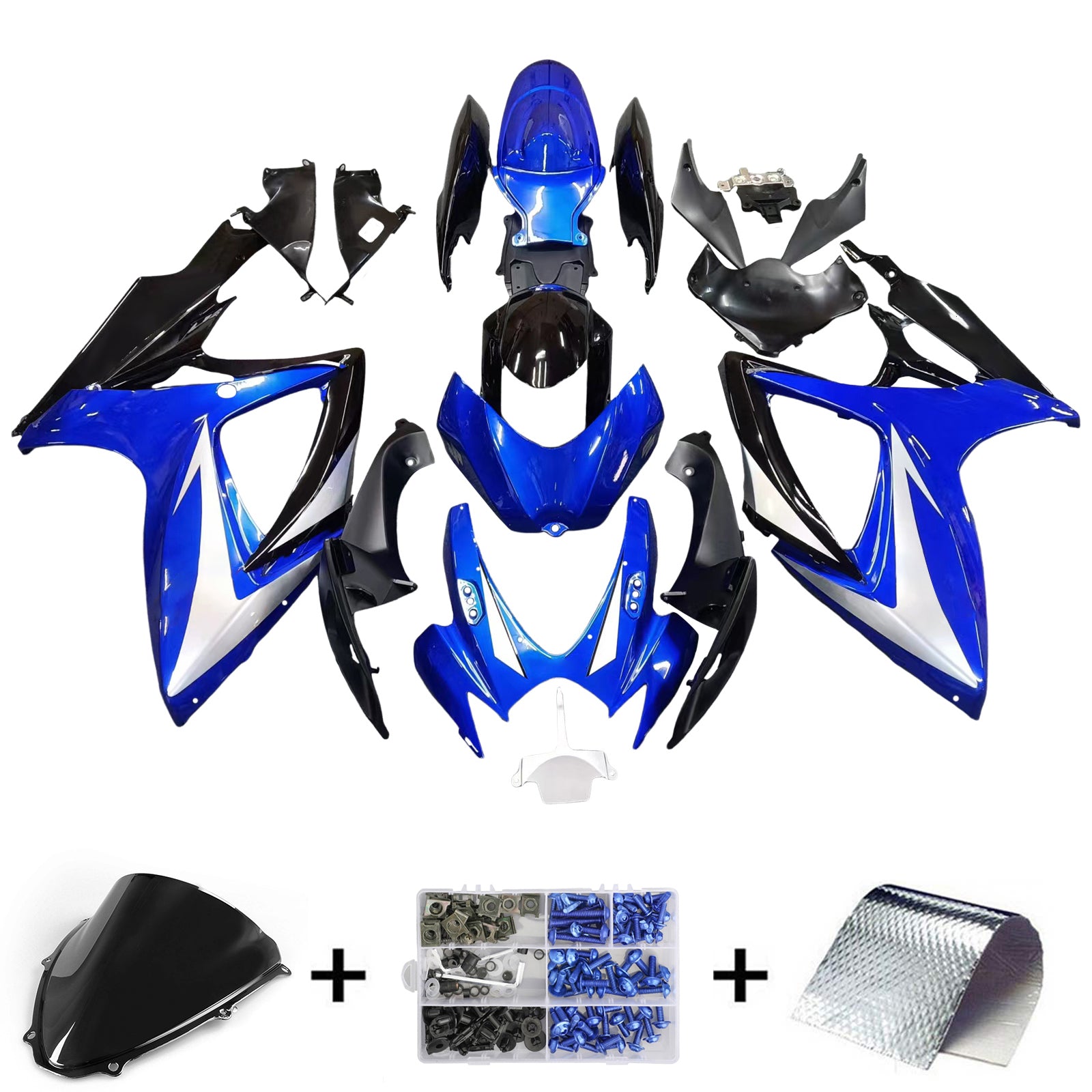Fairings 2006-2007 Suzuki GSXR 600 750 Blue & Black GSXR