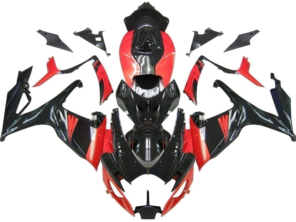 Fairings 2006-2007 Suzuki GSXR 600 750 Black & Red GSXR Generic