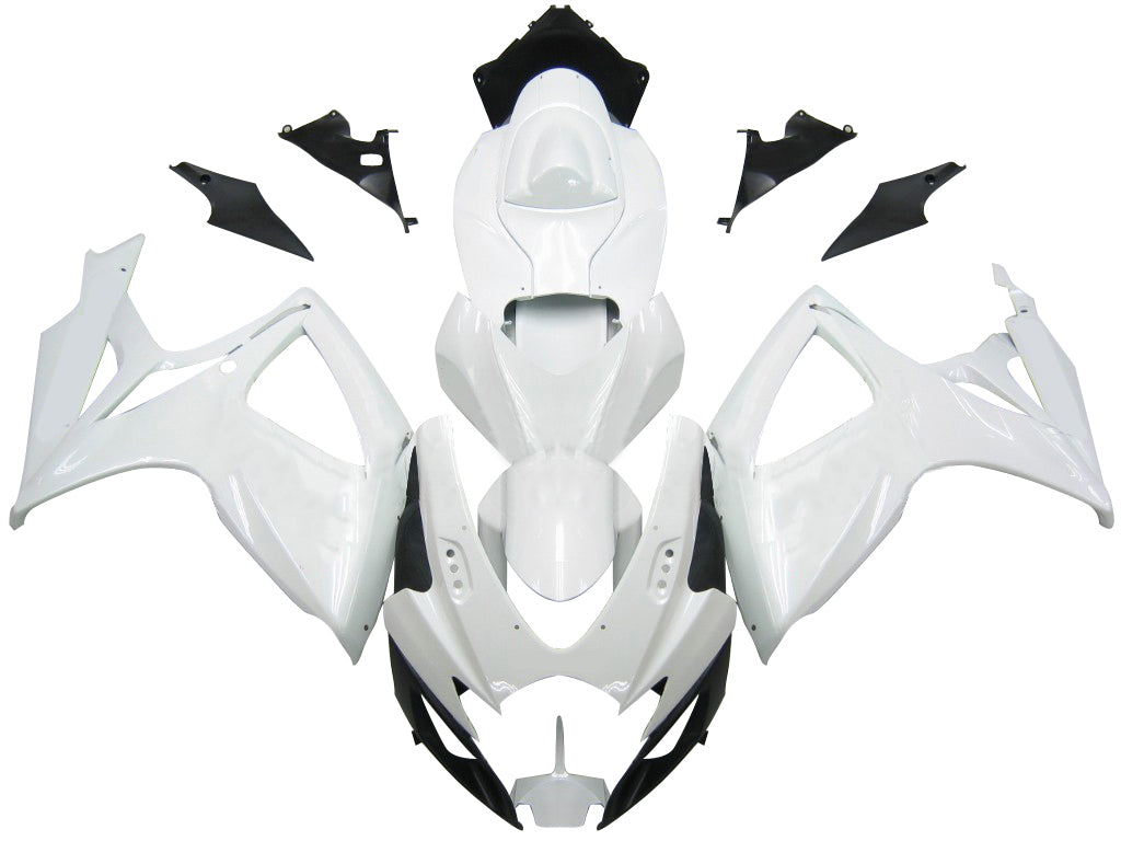 Fairings 2006-2007 Suzuki GSXR 600 750 White GSXR  Generic