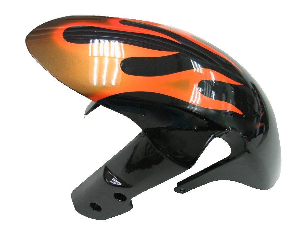 Carenados 2006-2007 Suzuki GSXR 600 750 Negro y Naranja Oro Llama Genérico