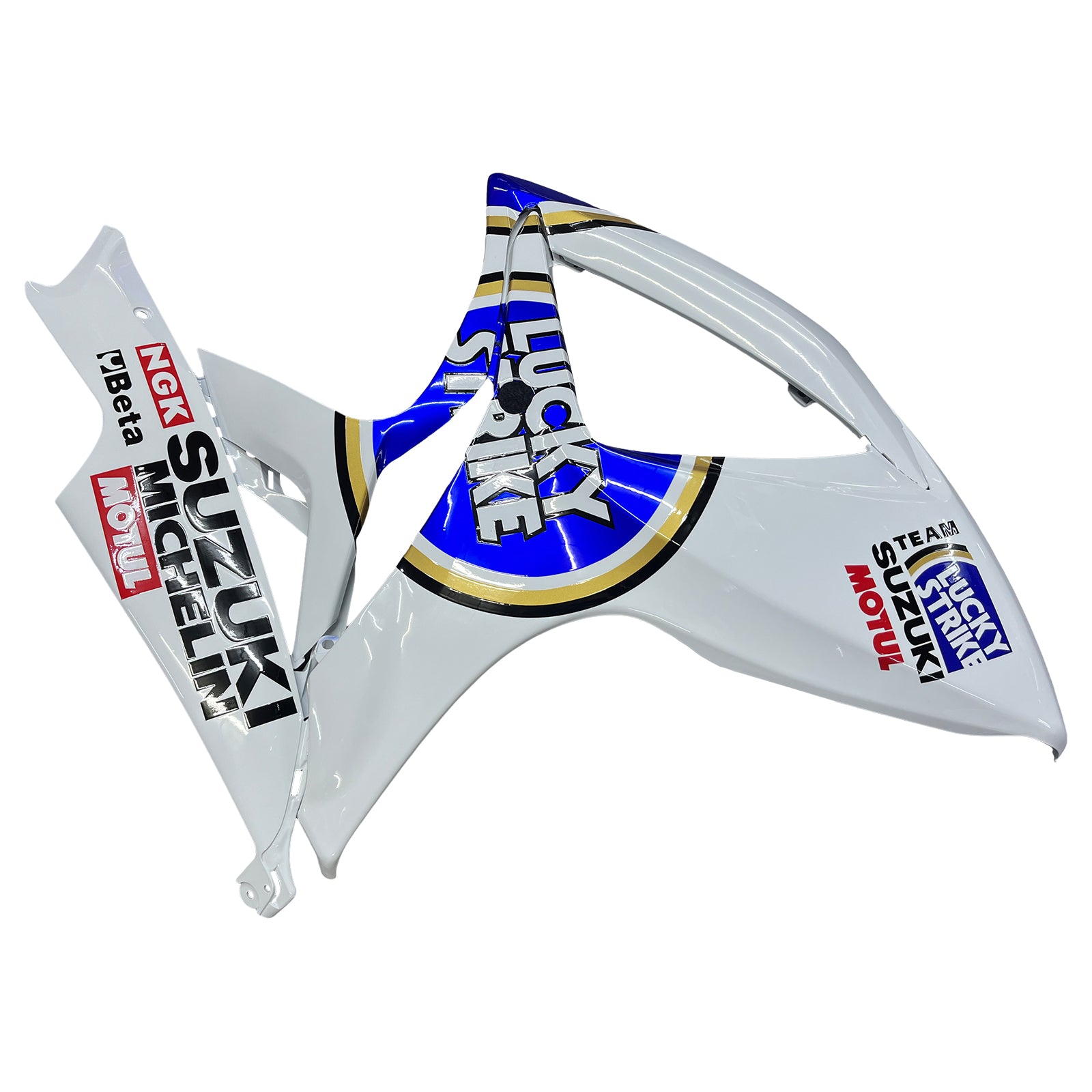 Fairings 2006-2007 Suzuki GSXR 600 750 White Blue Lucky Strike  Generic