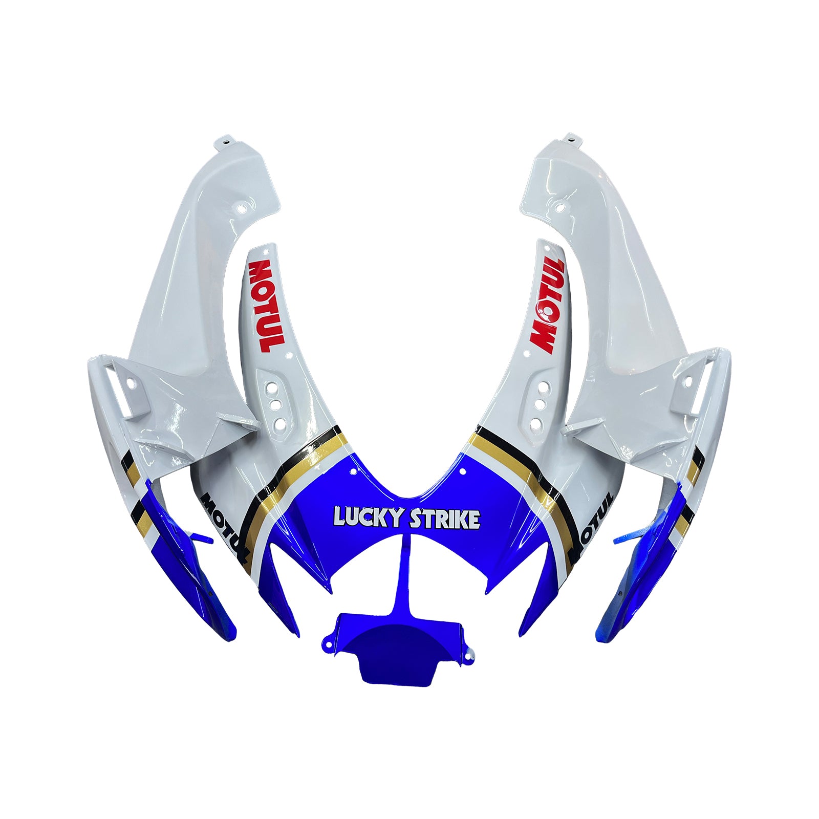 Fairings 2006-2007 سوزوكي GSXR 600 750 أبيض أزرق لاكي سترايك عام