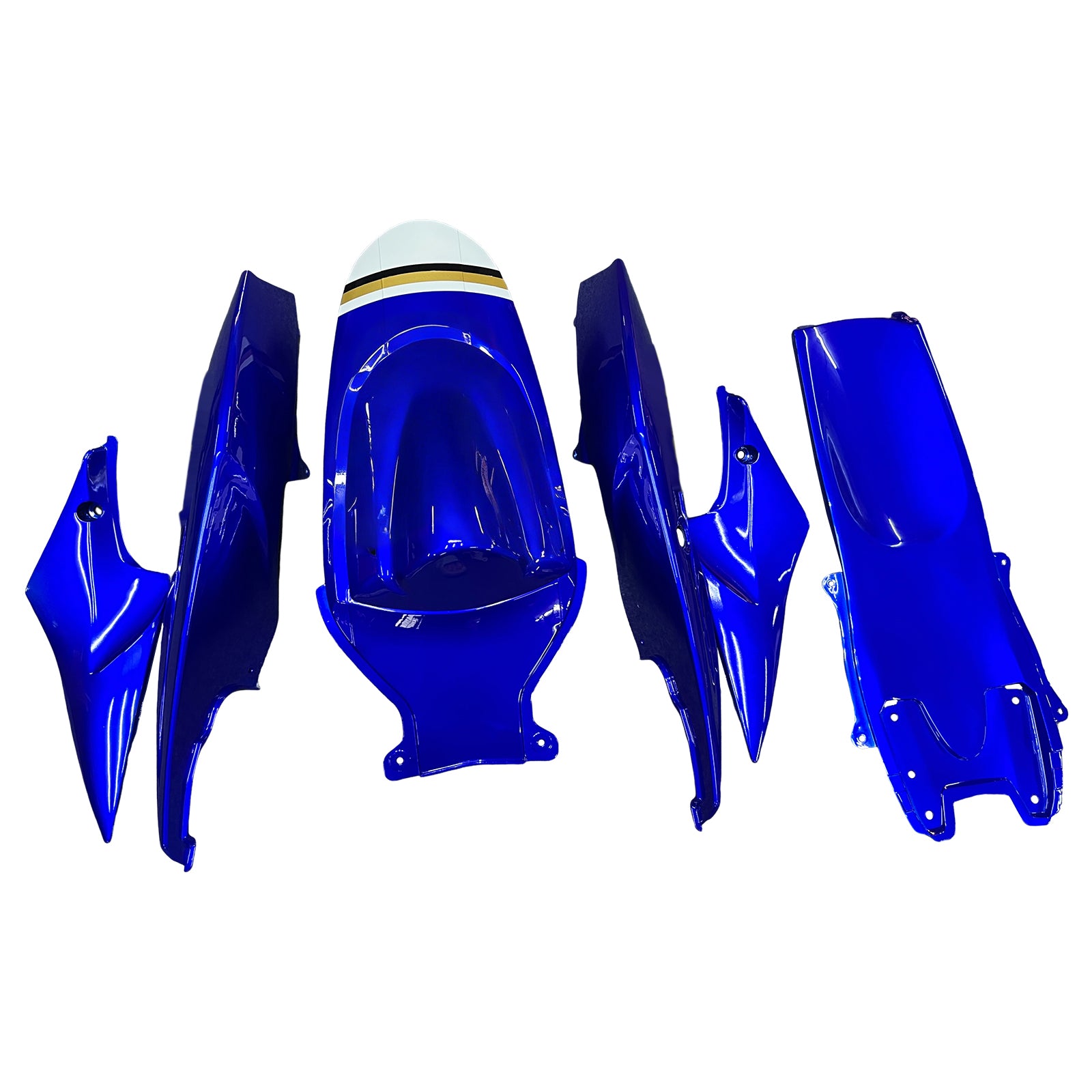 Fairings 2006-2007 Suzuki GSXR 600 750 White Blue Lucky Strike  Generic