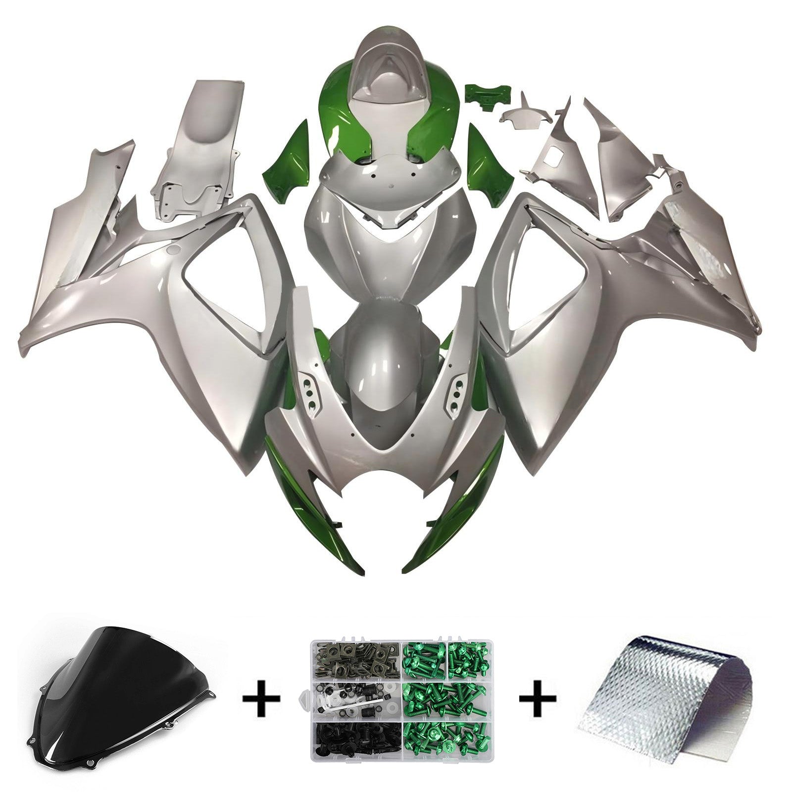 Amotopart Suzuki GSXR 600/750 2006-2007 K6 Fairing Kit Bodywork Plastic ABS