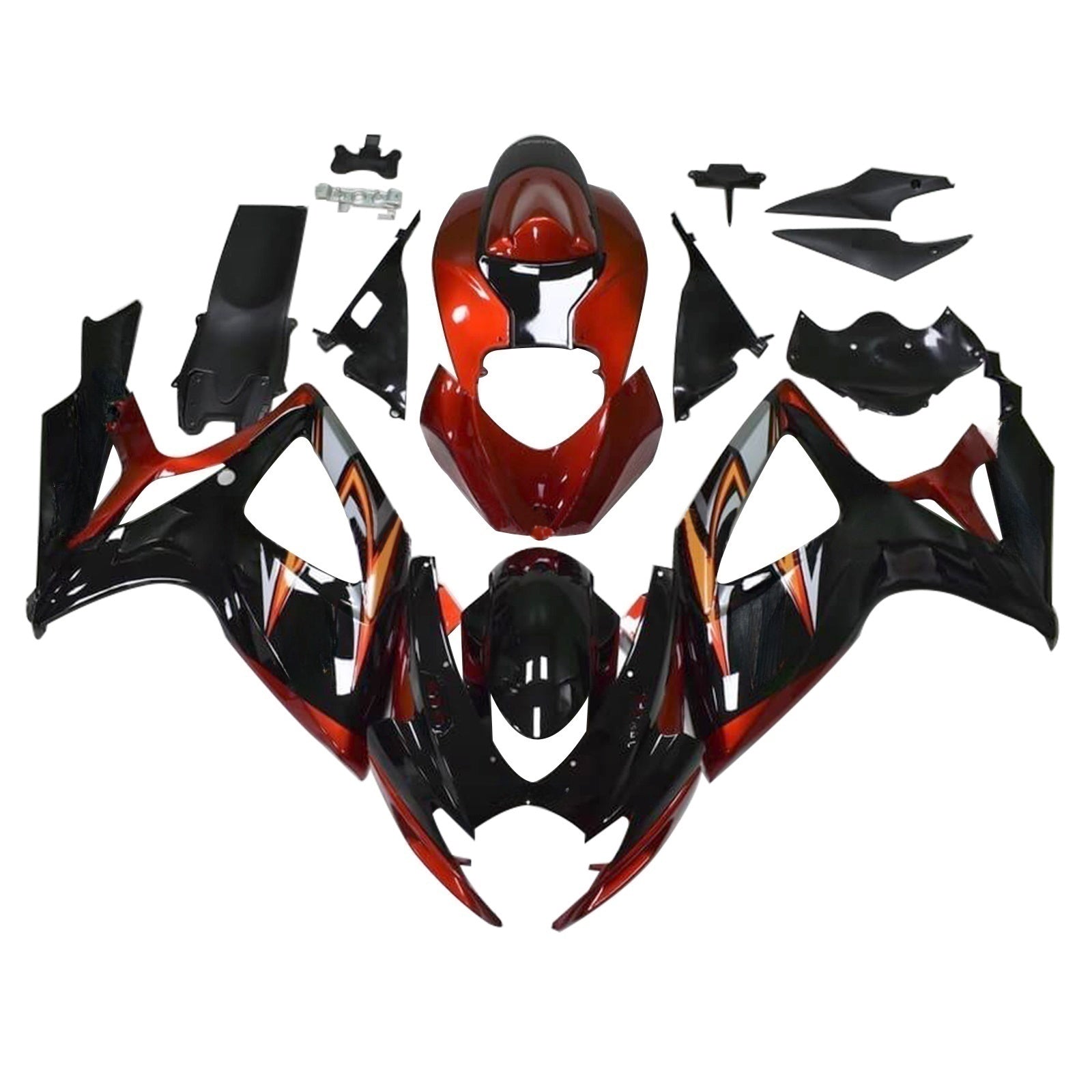 Amotopart Suzuki GSXR 600/750 2006-2007 K6 Fairing Kit Bodywork Plastic ABS