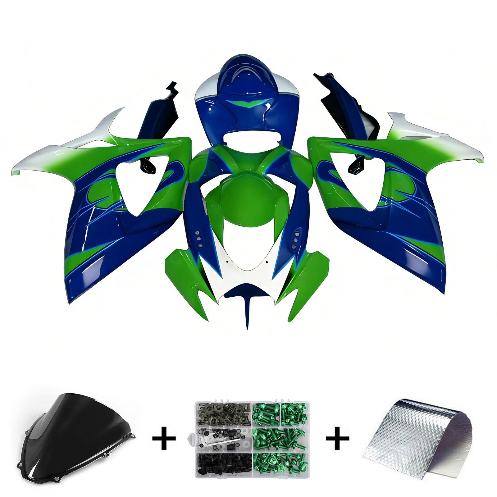 Amotopart Suzuki GSXR 600/750 2006-2007 K6 Fairing Kit Bodywork Plastic ABS