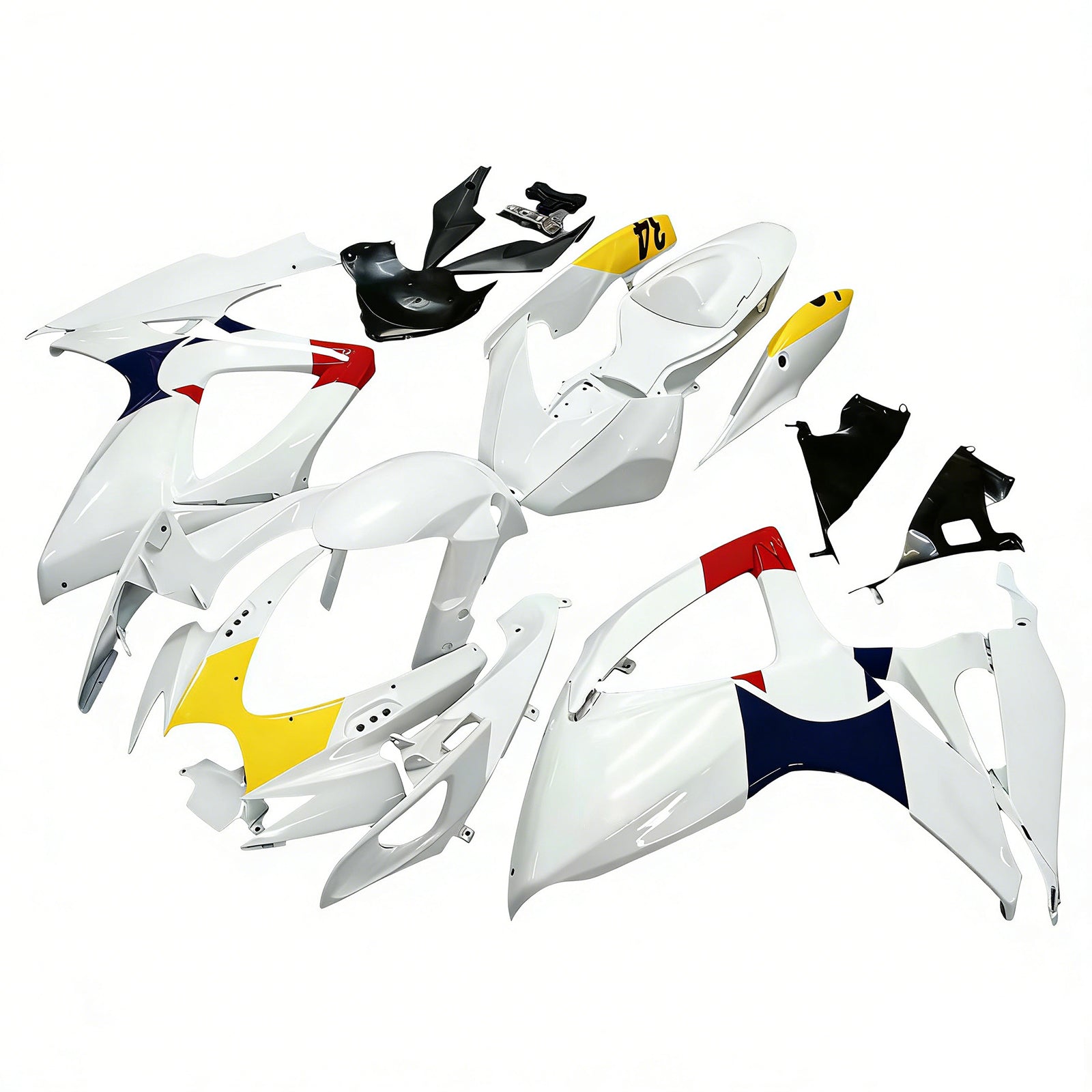 Amotopart Suzuki GSXR 600/750 2006-2007 K6 Fairing Kit Bodywork Plastic ABS