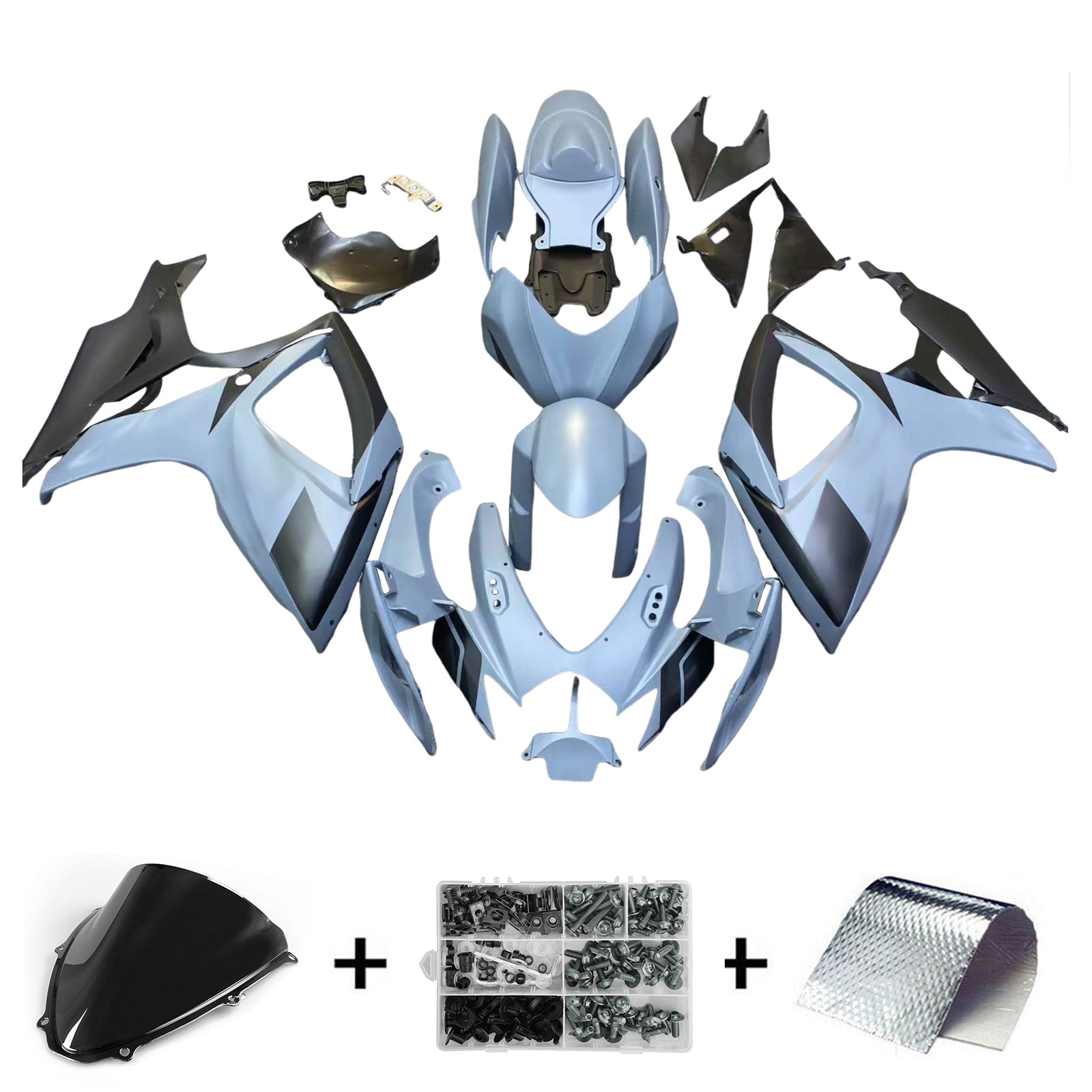 Amotopart Suzuki GSXR 600/750 2006-2007 K6 Fairing Kit Bodywork Plastic ABS