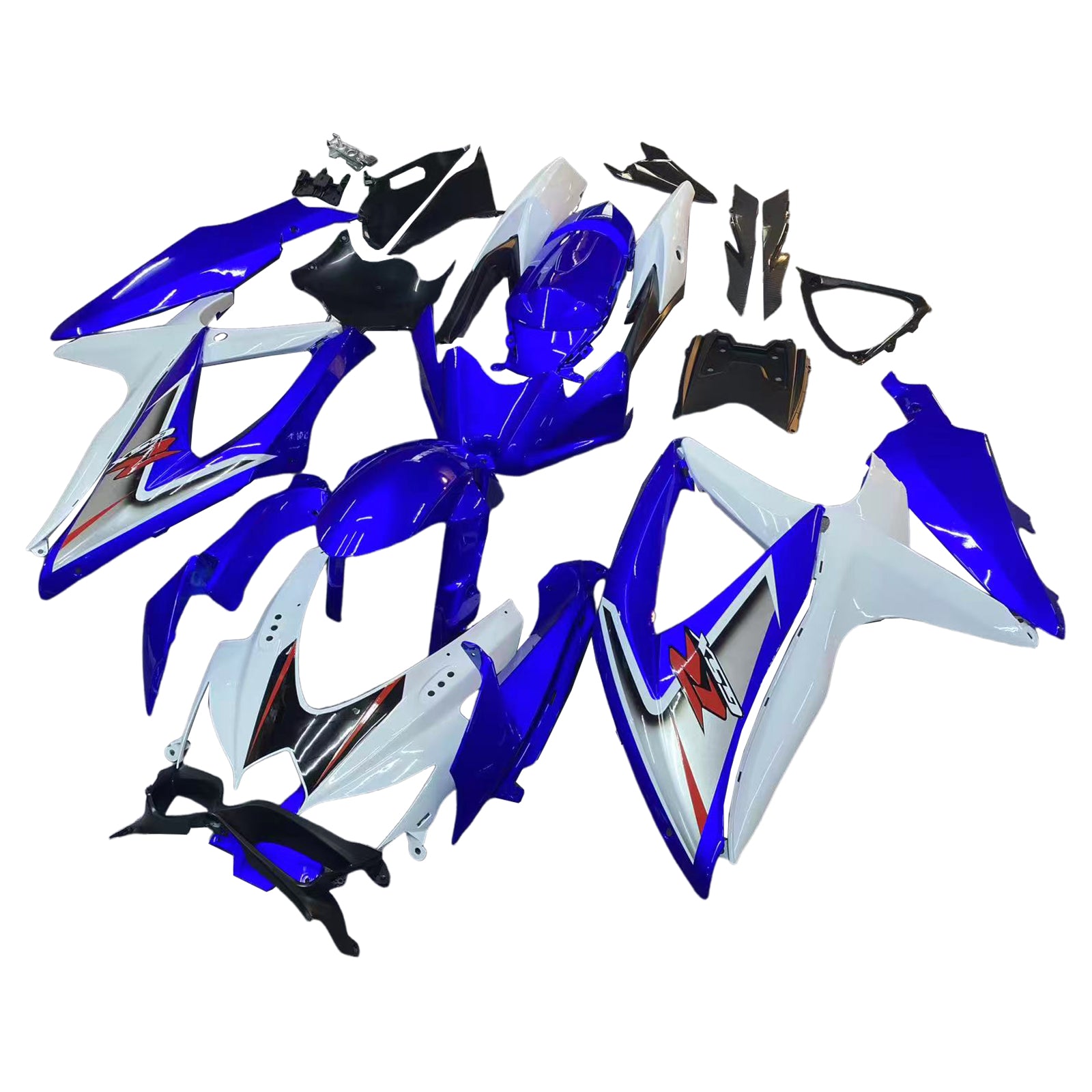 Fairings 2008-2010 Suzuki GSXR 600 750 White & Blue GSXR  Generic