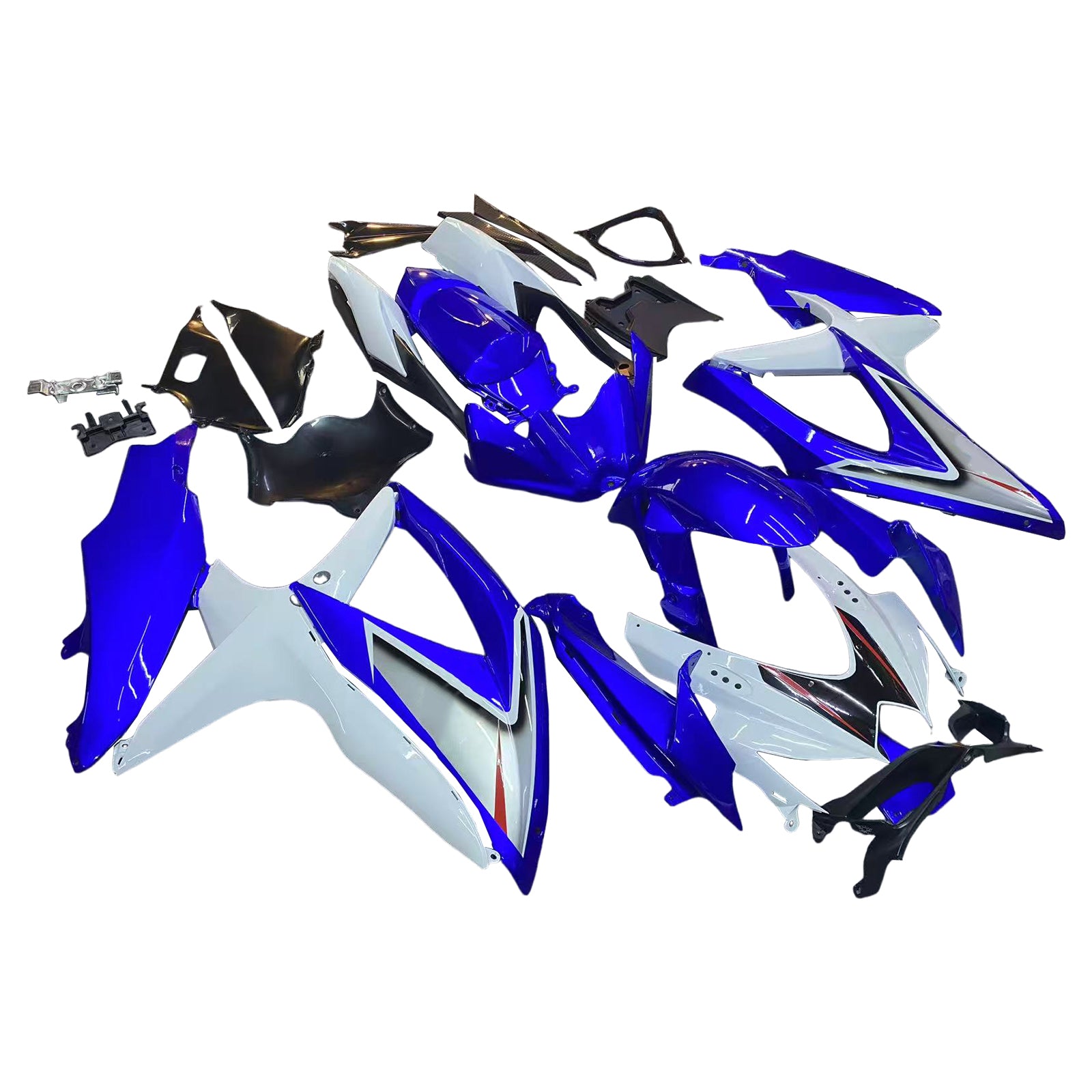 페어링 2008-2010 스즈키 GSXR 600 750 화이트 &amp; 블루 GSXR 제네릭