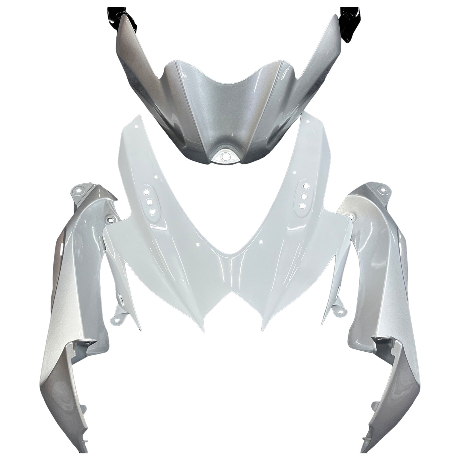 Fairings 2008-2010 Suzuki GSXR 600 750 Silver White GSXR