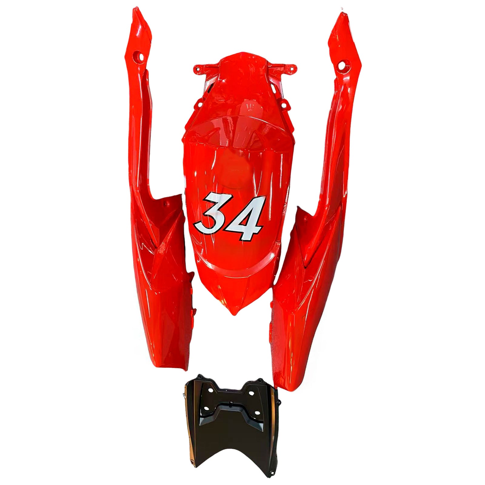 Fairings 2008-2010 Suzuki GSXR 600 750 White Red Lucky Strike  Generic