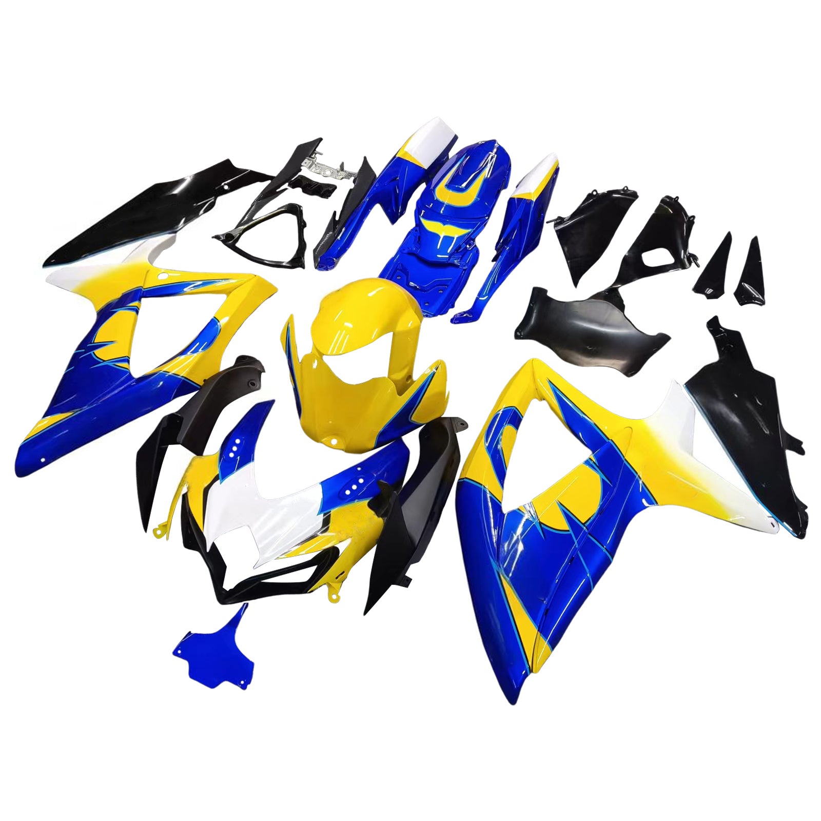 Fairings 2008-2010 Suzuki GSXR 600 750 Yellow Blue Alstare Corona