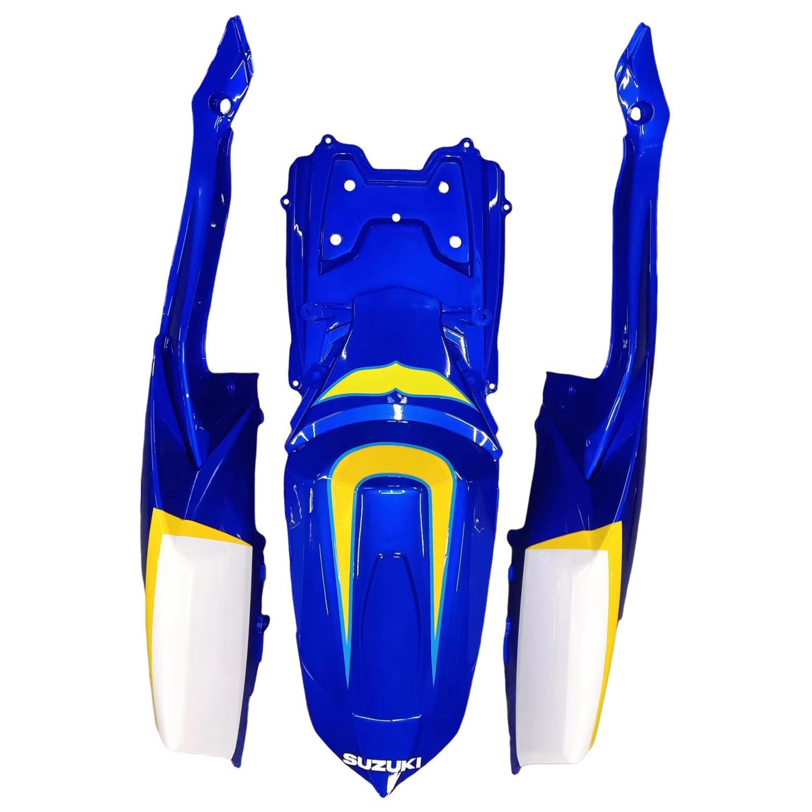 Fairings 2008-2010 سوزوكي GSXR 600 750 أصفر أزرق ألستير كورونا