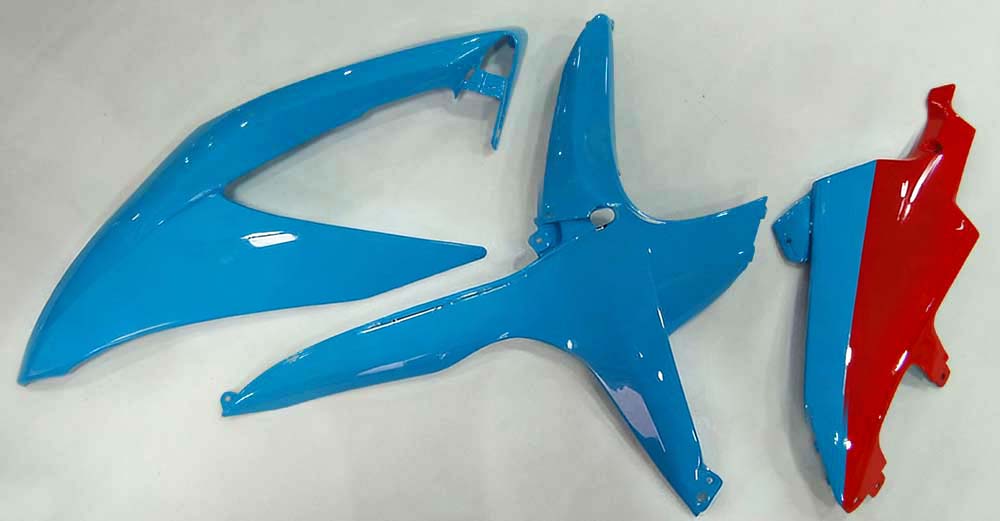Fairings 2008-2010 Suzuki GSXR 600 750 Blue Yellow Rizla Generic
