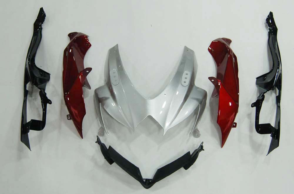 Fairings 2008-2010 Suzuki GSXR 600 750 Silver Red GSXR Generic
