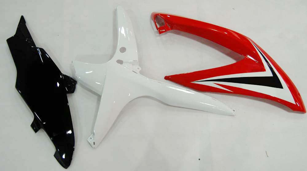 Carenados 2008-2010 Suzuki GSXR 600 750 Rojo Blanco Negro GSXR Genérico