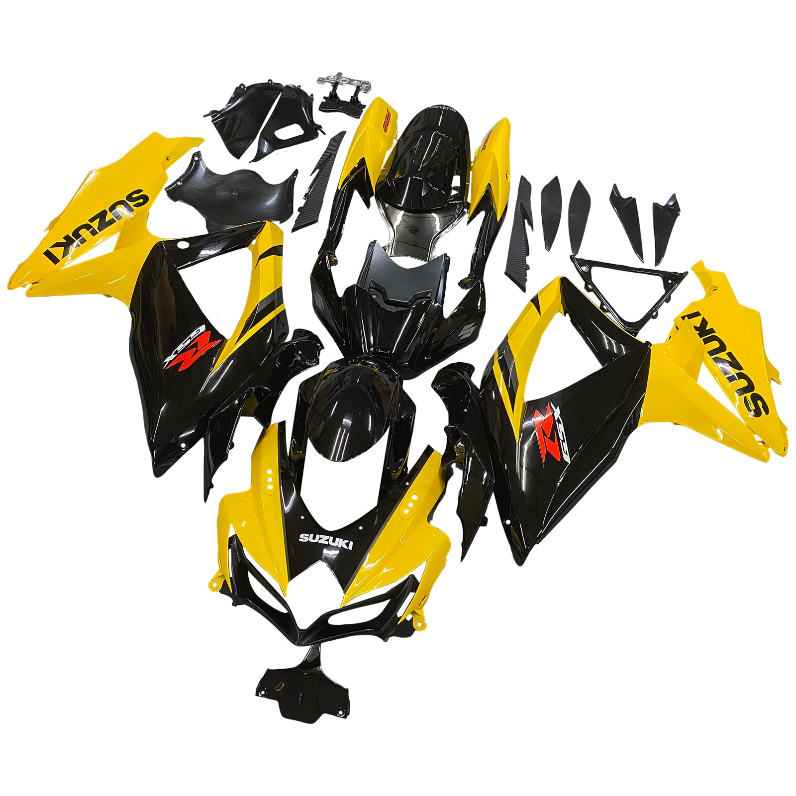 Fairings 2008-20 10Suzuki GSXR 600 750 Black & Yellow GSXR