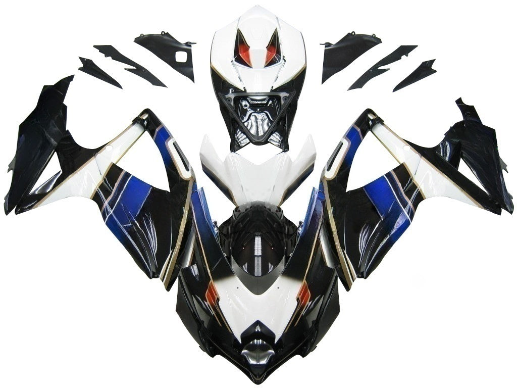 페어링 2008-2010 스즈키 GSXR 600 750 블랙 화이트 스즈키 제네릭