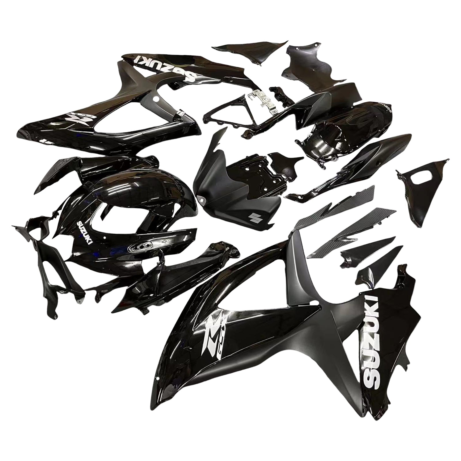 Fairings 2008-2010 Suzuki GSXR 600 750 All Black Suzuki  Generic