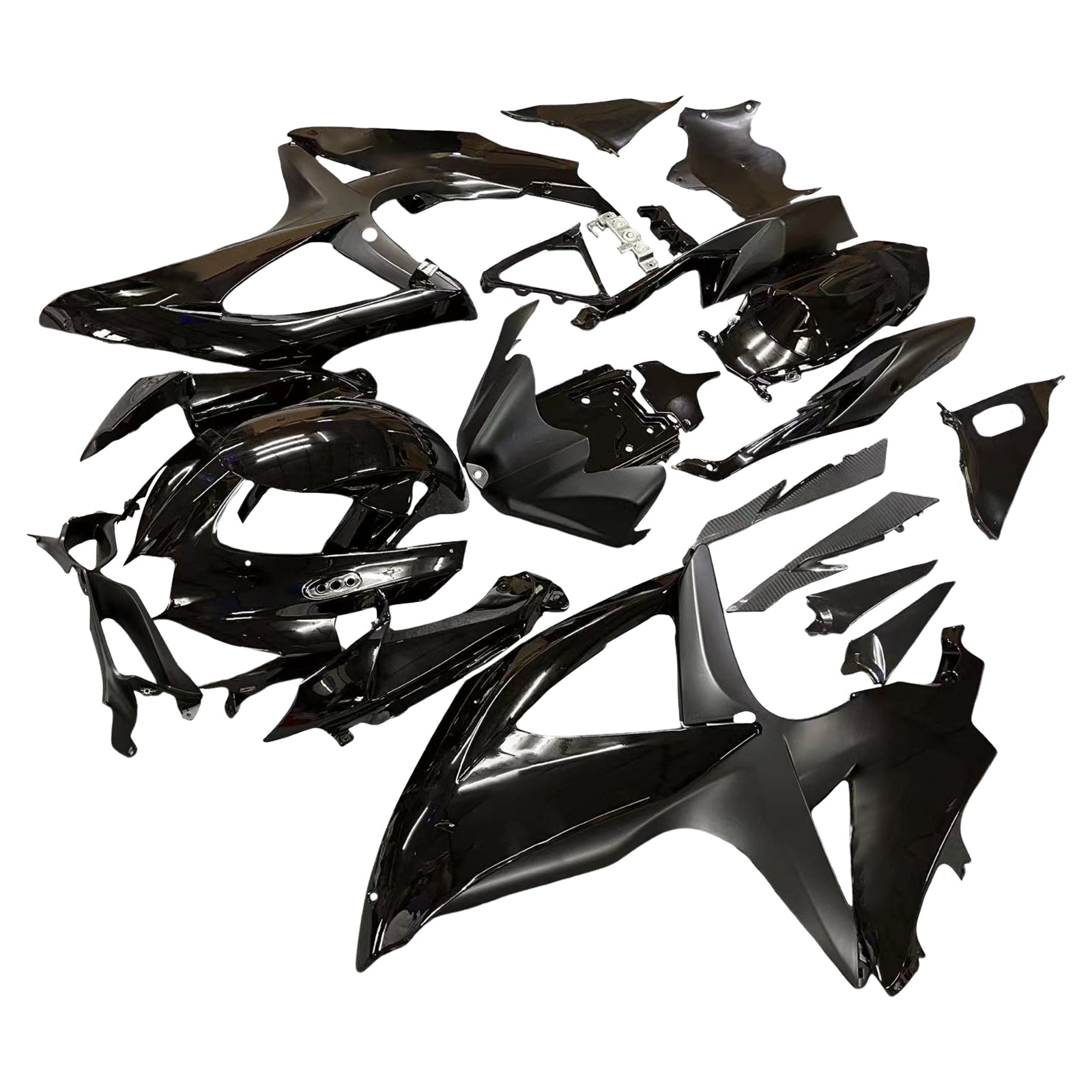 Fairings 2008-2010 Suzuki GSXR 600 750 All Black Suzuki  Generic