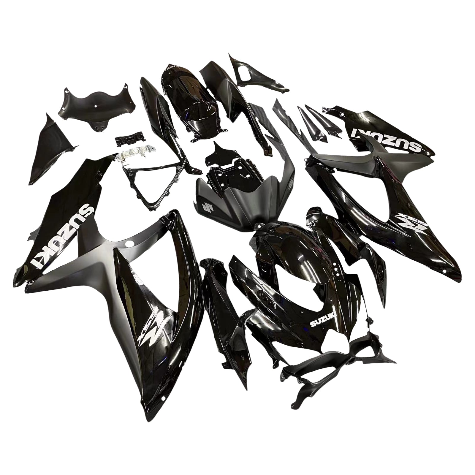 Fairings 2008-2010 Suzuki GSXR 600 750 All Black Suzuki  Generic