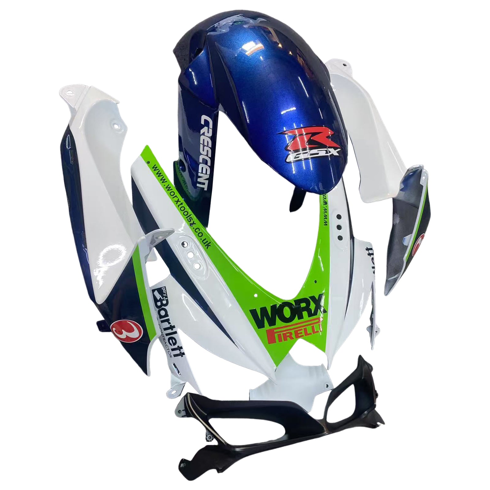 Fairings 2008-2010 Suzuki GSXR 600 750 Multi-Color Worx  Generic