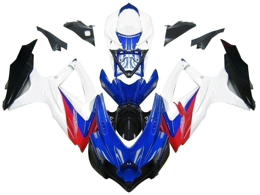 페어링 2008-2010 스즈키 GSXR 600 750 블루 레드 화이트 GSXR 제네릭