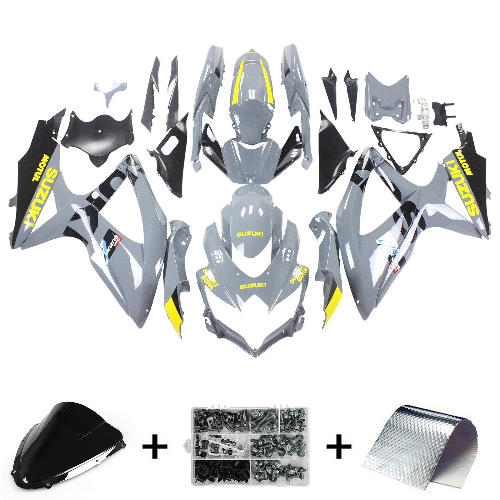 Suzuki GSXR 600/750 2008-2010 K8 Fairing Kit Bodywork Plastic ABS