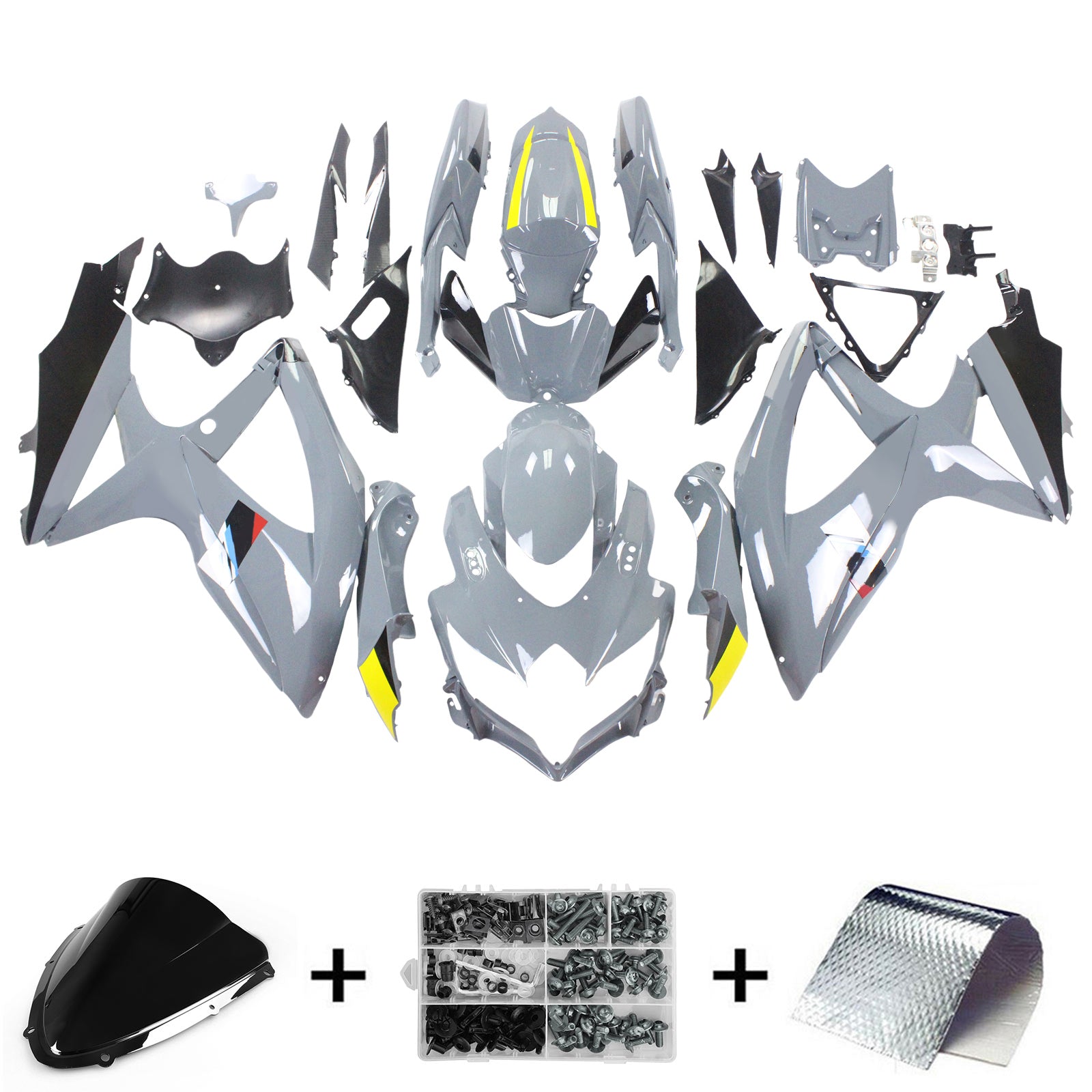 Suzuki GSXR 600/750 2008-2010 K8 Fairing Kit Bodywork Plastic ABS