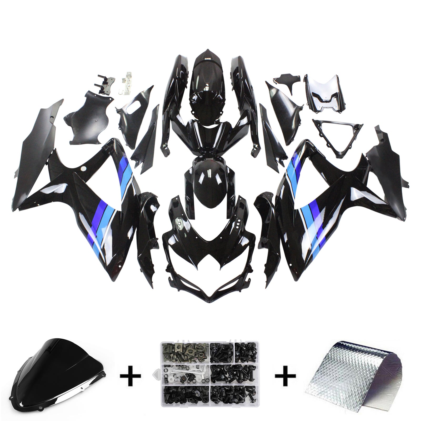 Suzuki GSXR 600/750 2008-2010 Fairing Kit Bodywork Plastic ABS K8