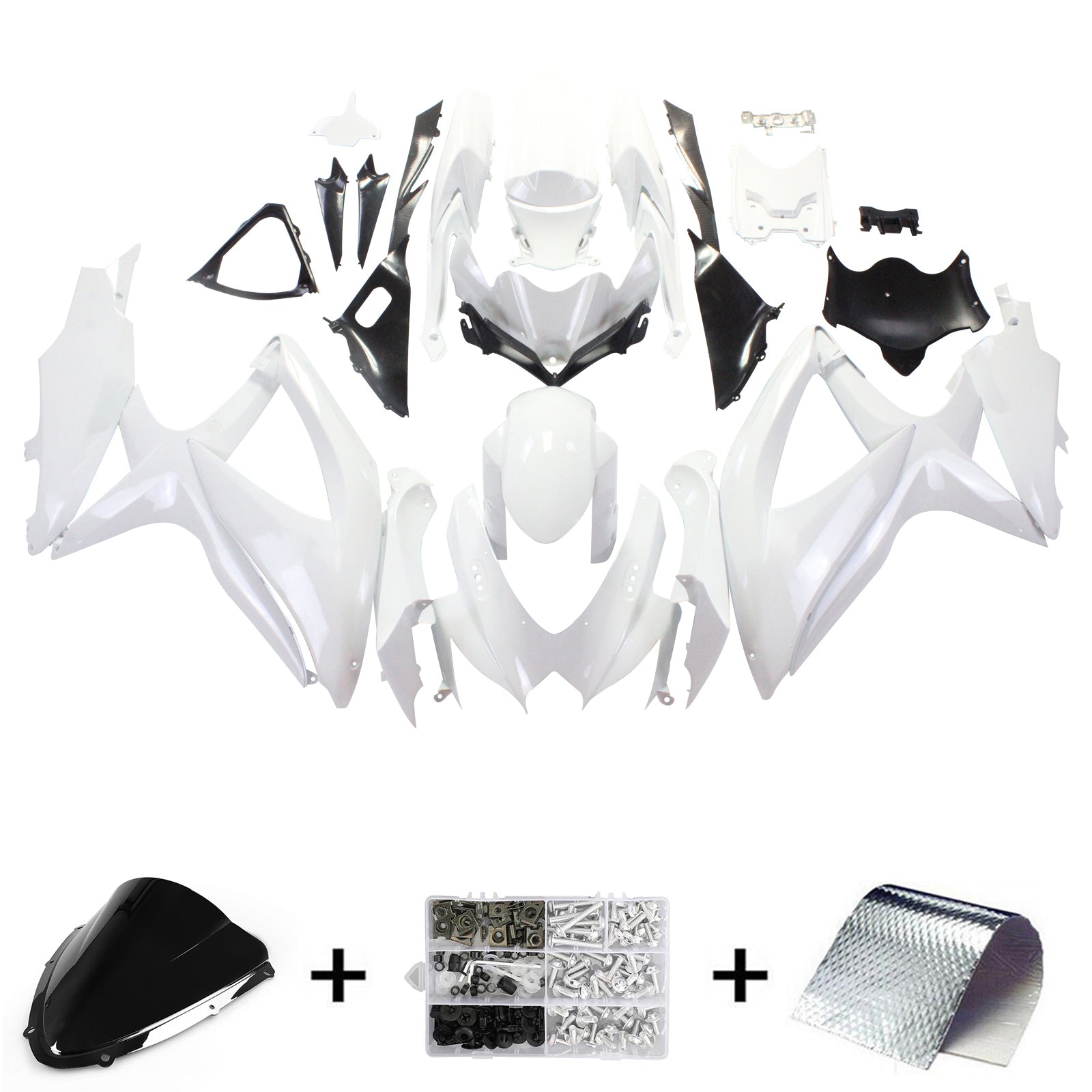 Suzuki GSXR 600/750 2008-2010 K8 Fairing Kit Bodywork Plastic ABS