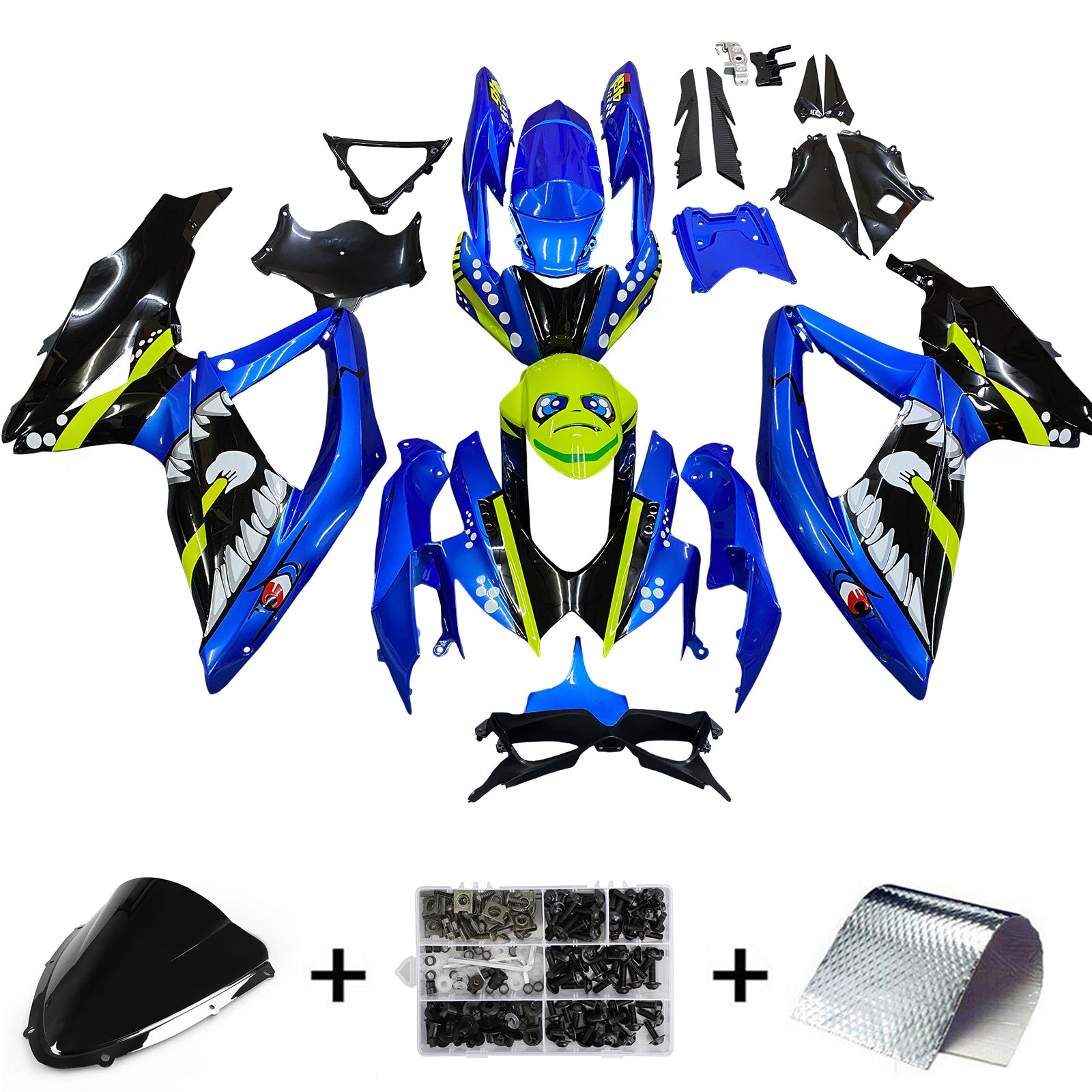 Suzuki GSXR 600/750 2008-2010 K8 Fairing Kit Bodywork Plastic ABS