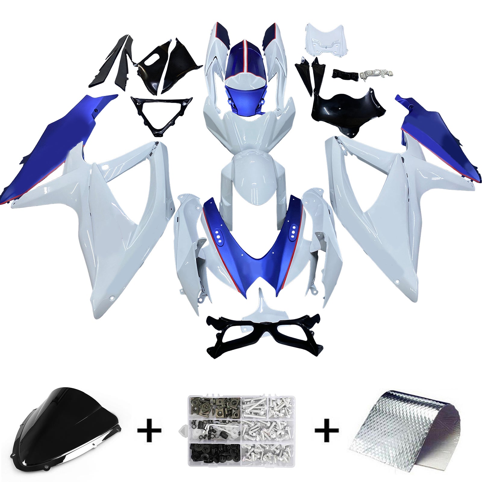 Suzuki GSXR 600/750 2008-2010 Fairing Kit Bodywork Plastic ABS K8