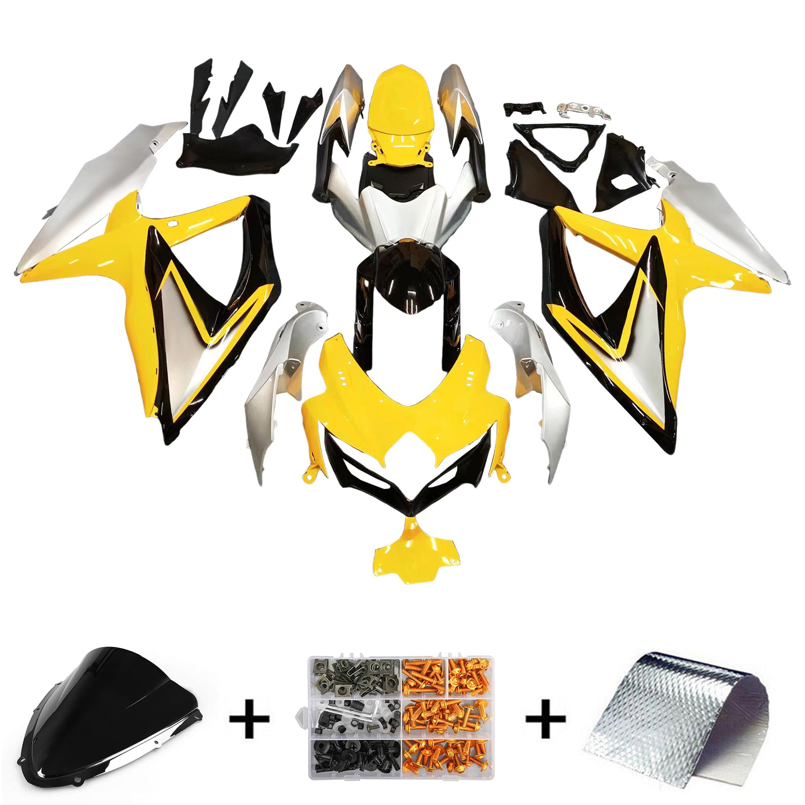 2008-2010 Suzuki GSXR 600/750 Fairing Kit Bodywork Plastic ABS K8
