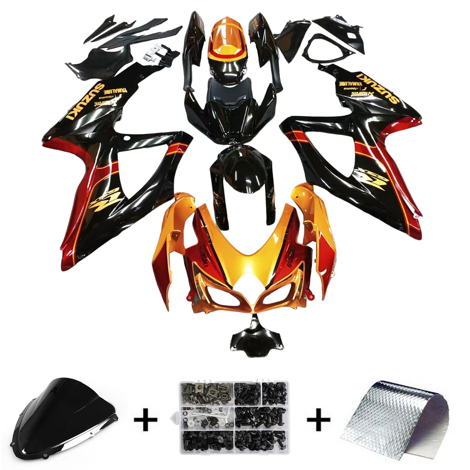 Suzuki GSXR 600/750 2008-2010 K8 Fairing Kit Bodywork Plastic ABS