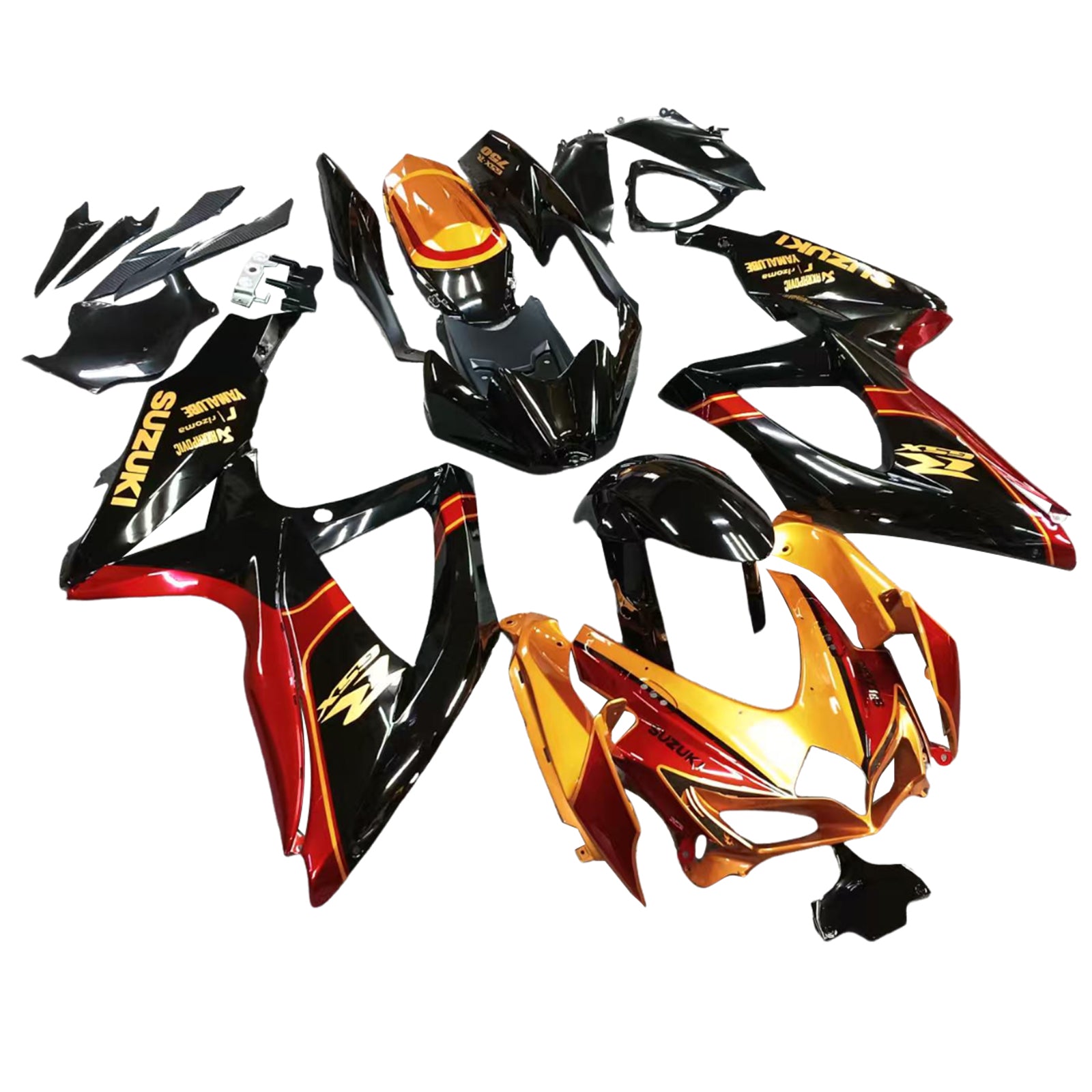 Suzuki GSXR 600/750 2008-2010 K8 Fairing Kit Bodywork Plastic ABS