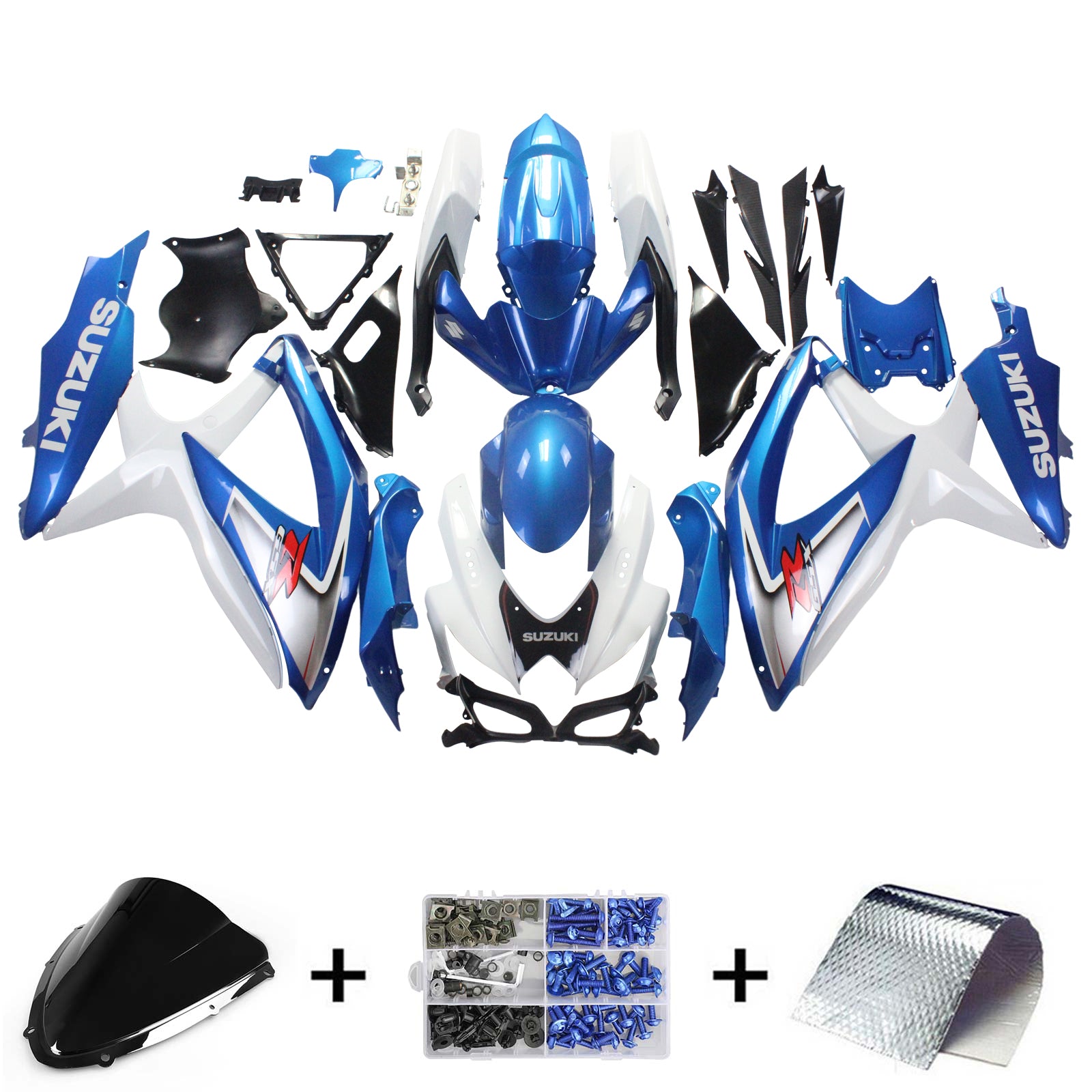 Suzuki GSXR 600/750 2008-2010 Fairing Kit Bodywork Plastic ABS K8